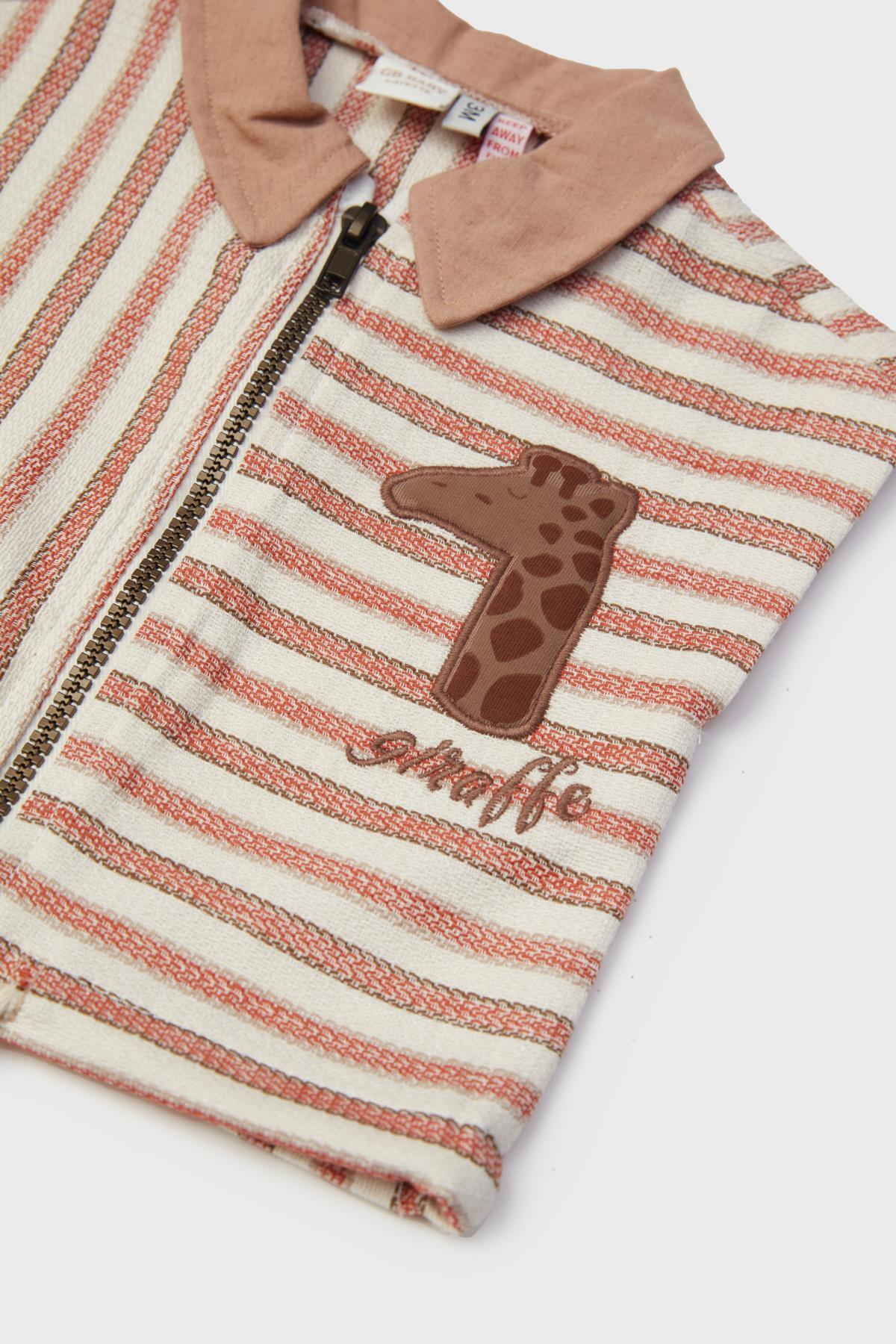 Layette BG Store Erkek Bebek Çizgili Yelek fotoğrafı 3 (önizleme)