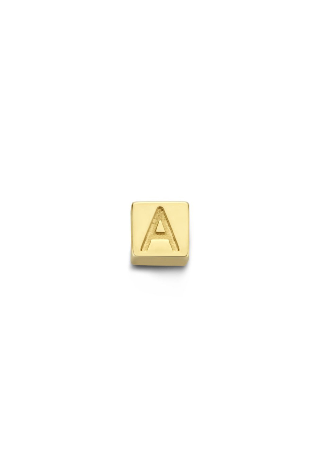 Isabel Bernard-Le Carré Felie 14 Karat | Gold Initiale Charm Kubus Ib350043 (BUCHSTABE A-Z) 1