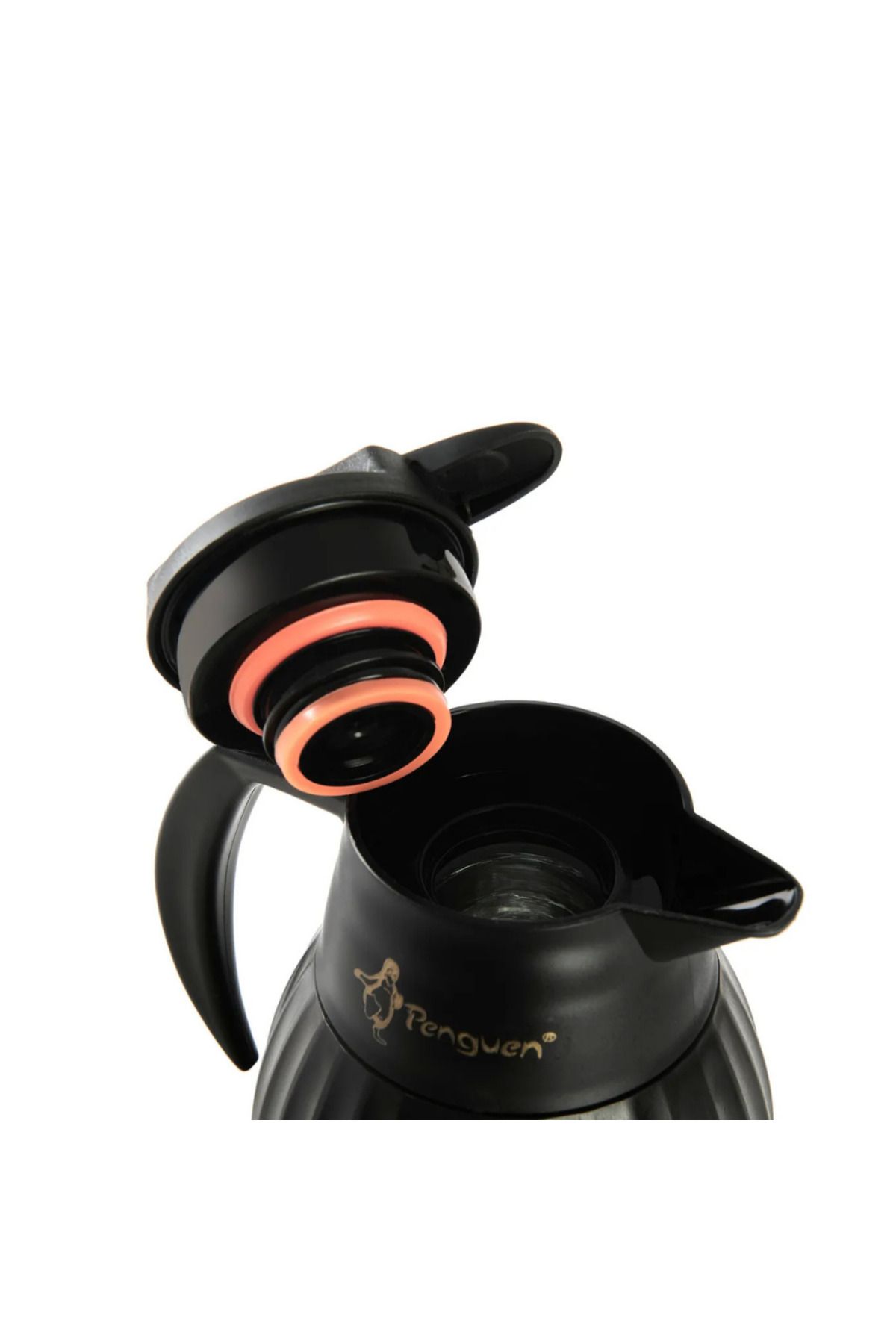 فلاسک مشکی PNG 7004 1.5 LT Thermos شیشه ای راه سیاه Penguen