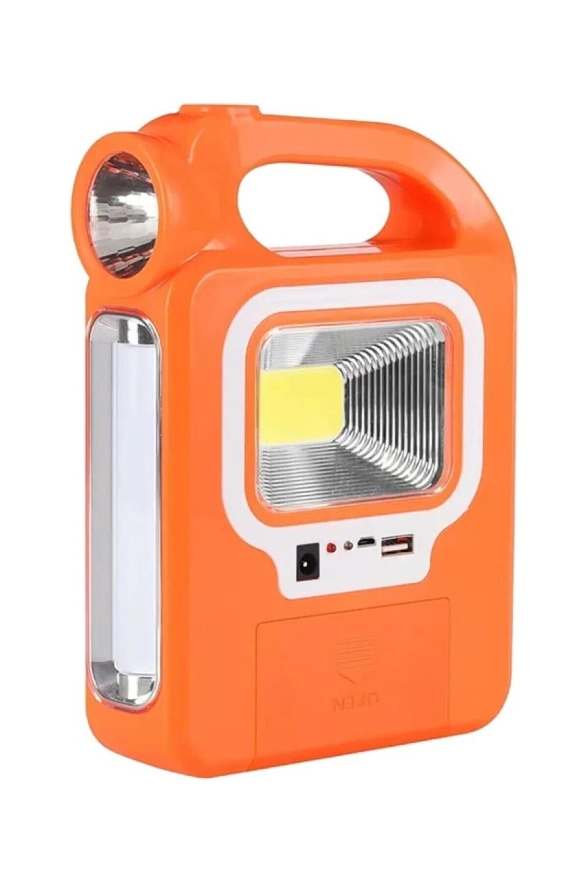 LUCKYHOMES Solar Güneş Enerjili Kamp Lambası Acil Durum Feneri Işıldak Ampullü Powerbankli Çok Fonksiyonlu 3 Kd