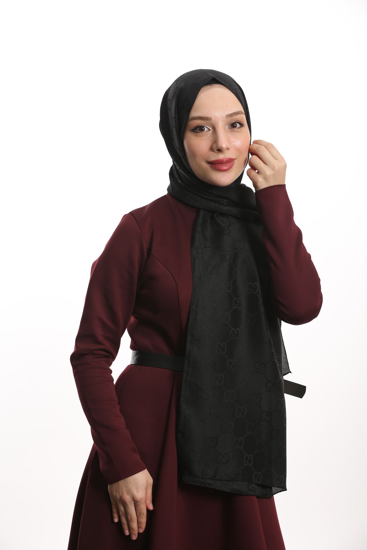 AFRA scarf-شال جاكار منقوش G 4