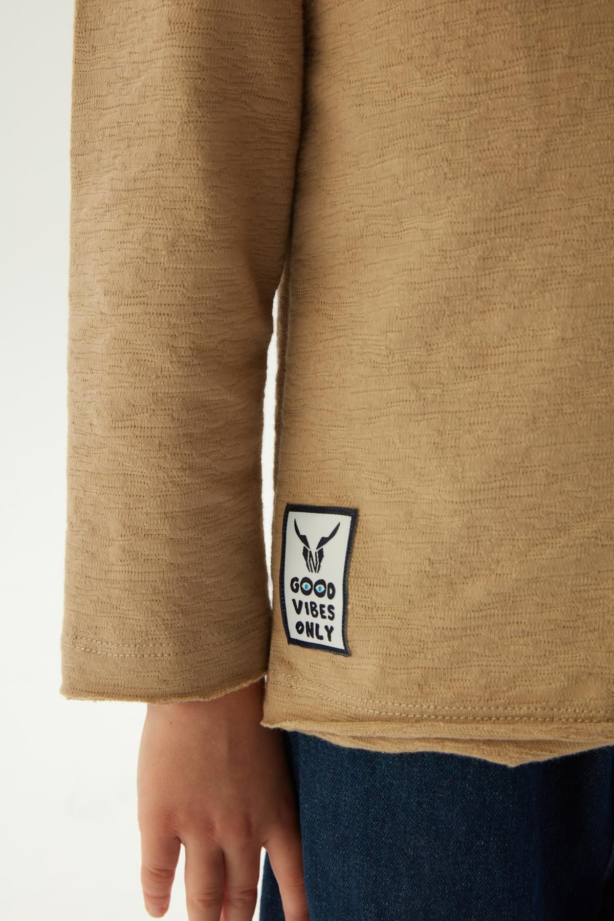 Nebbati-BG Store – Sweatshirt „Boy“ in Beige 3