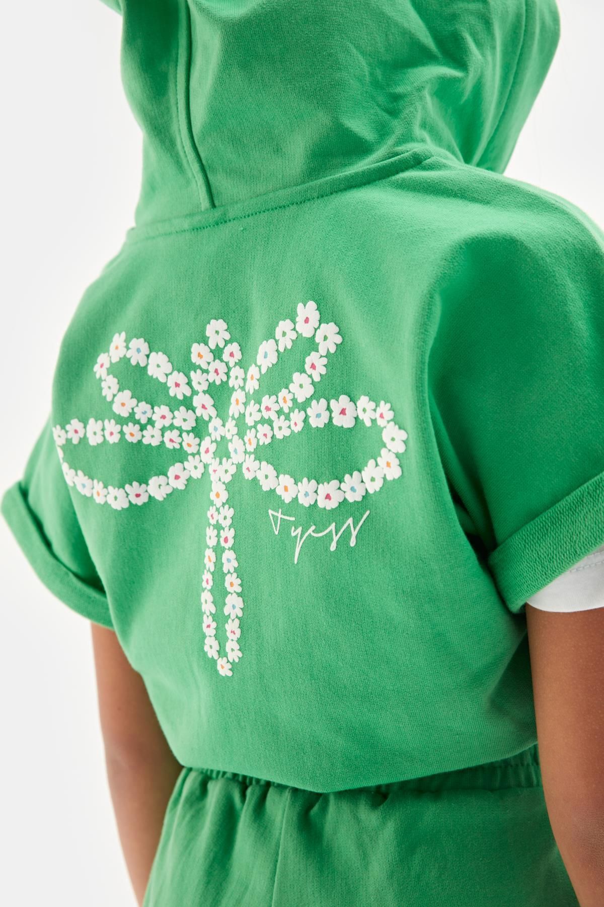 Tyess-Bg Store Girl's Green Tracksuit Top 23ss0tj4706 3