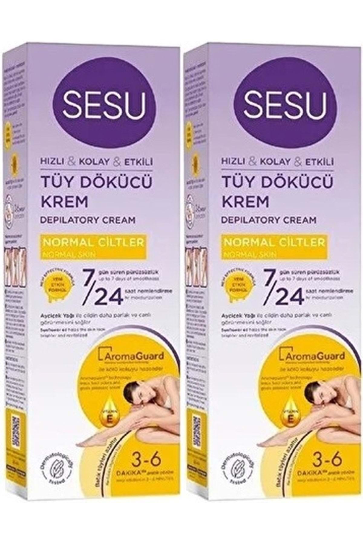 Sesu Tüy Dökücü Krem 100ML Normal Ciltler (2 Li Set)