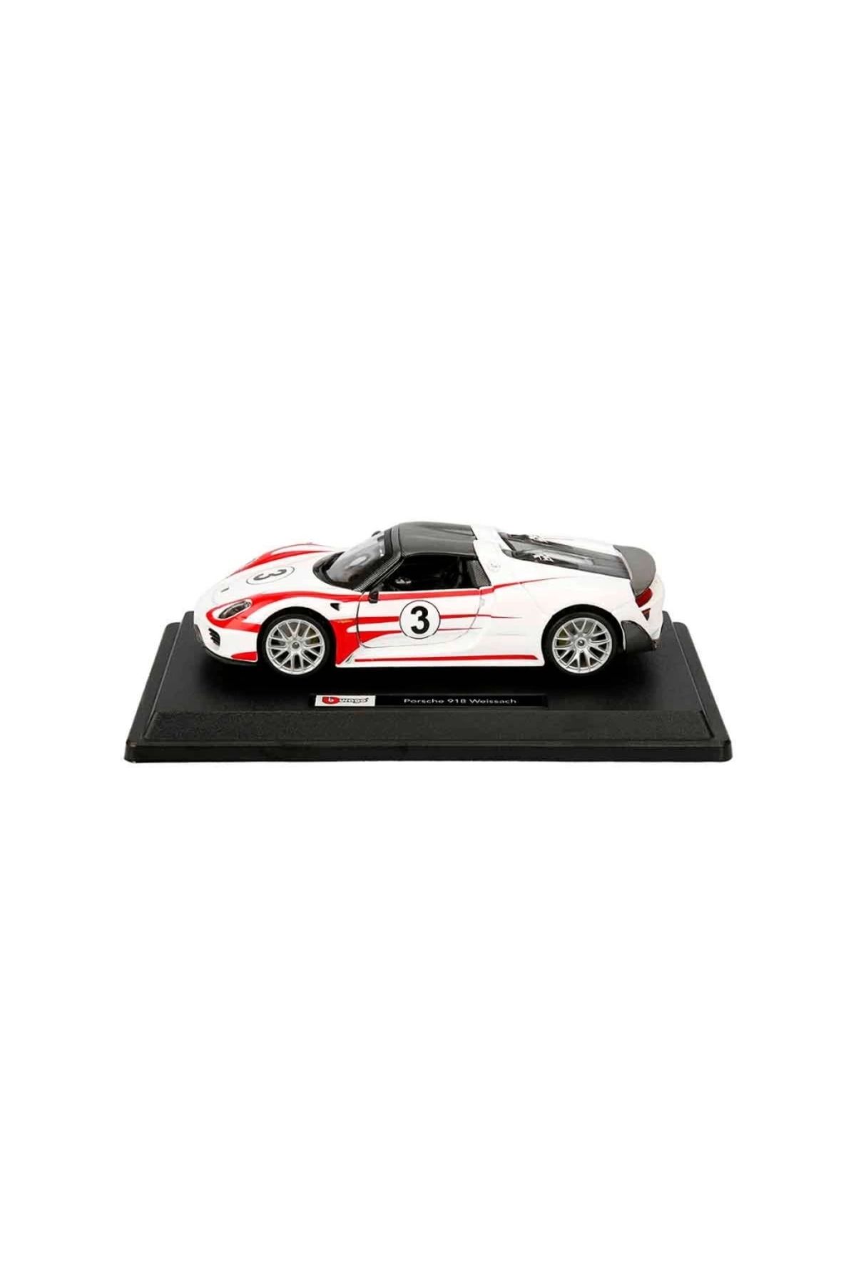 SYNOPE Çocuk Bburago 1:24 Porsche 918 Spyder Model Araba 18-28009