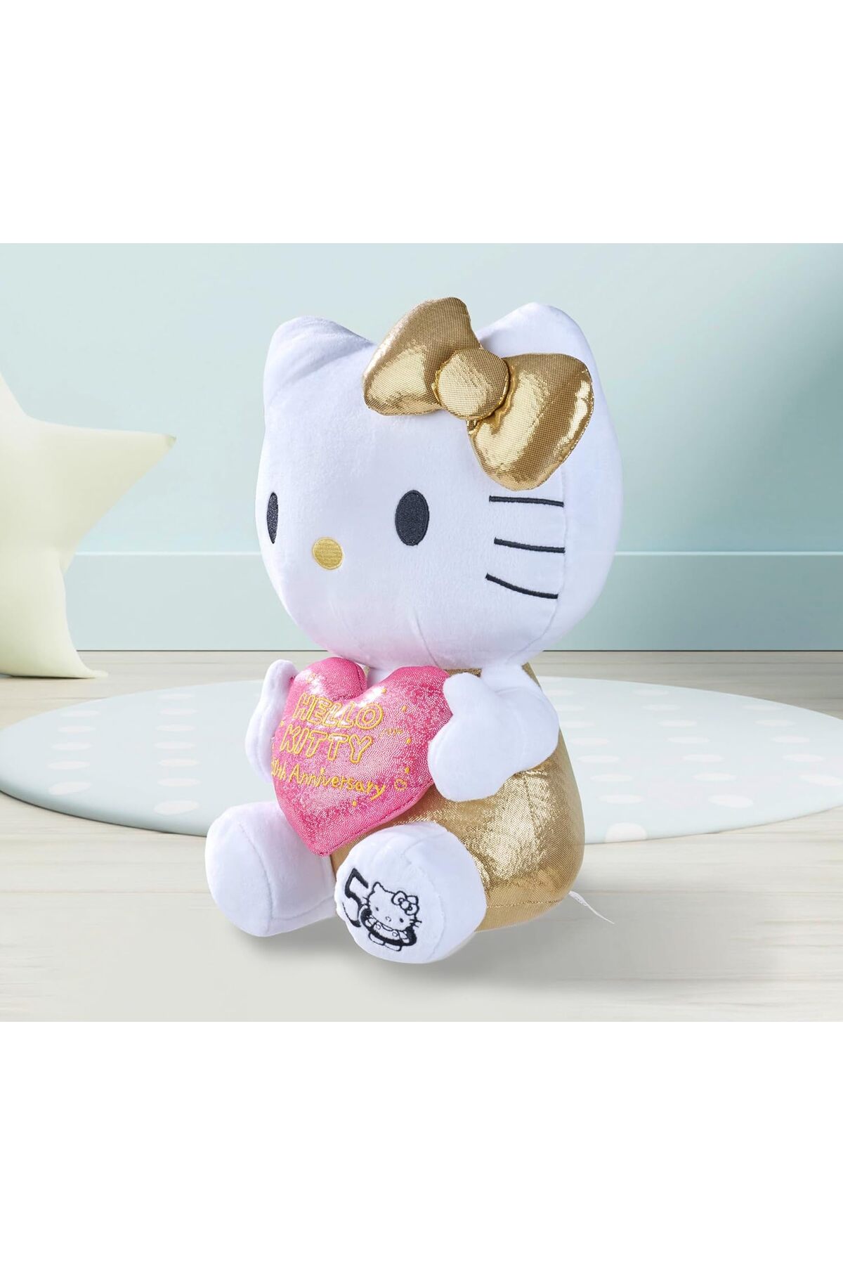 激レア♡HELLO KITTY×Drugてらしま【ぬいぐるみ(大)】32cm新品 Simba HELLO KITTY 50TH ANNIVERSARY 30 CM PELUS FIGUR - 50 yıl özel