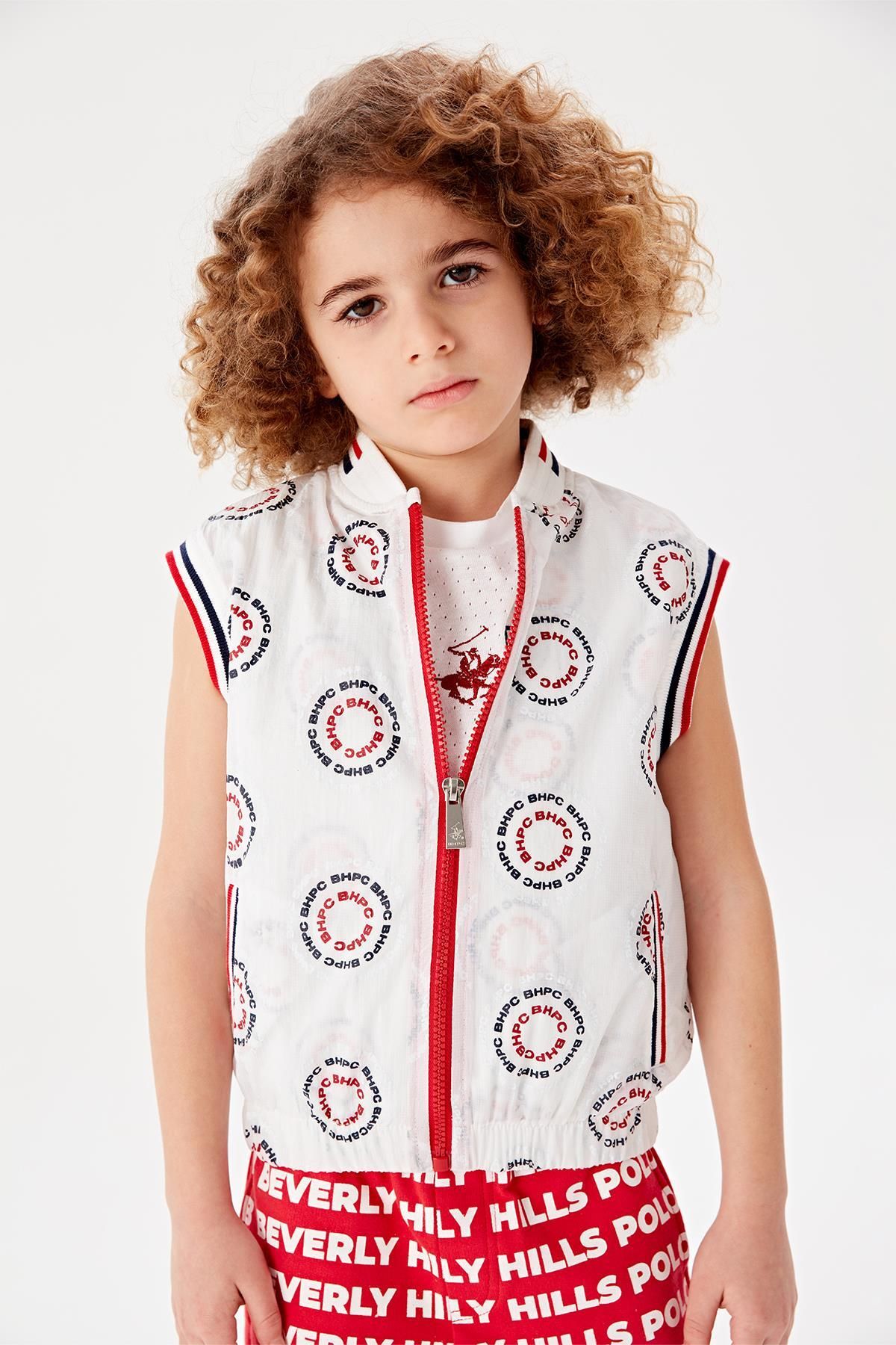 Beverly Hills Polo Club-Boy's Patterned Vest White 2