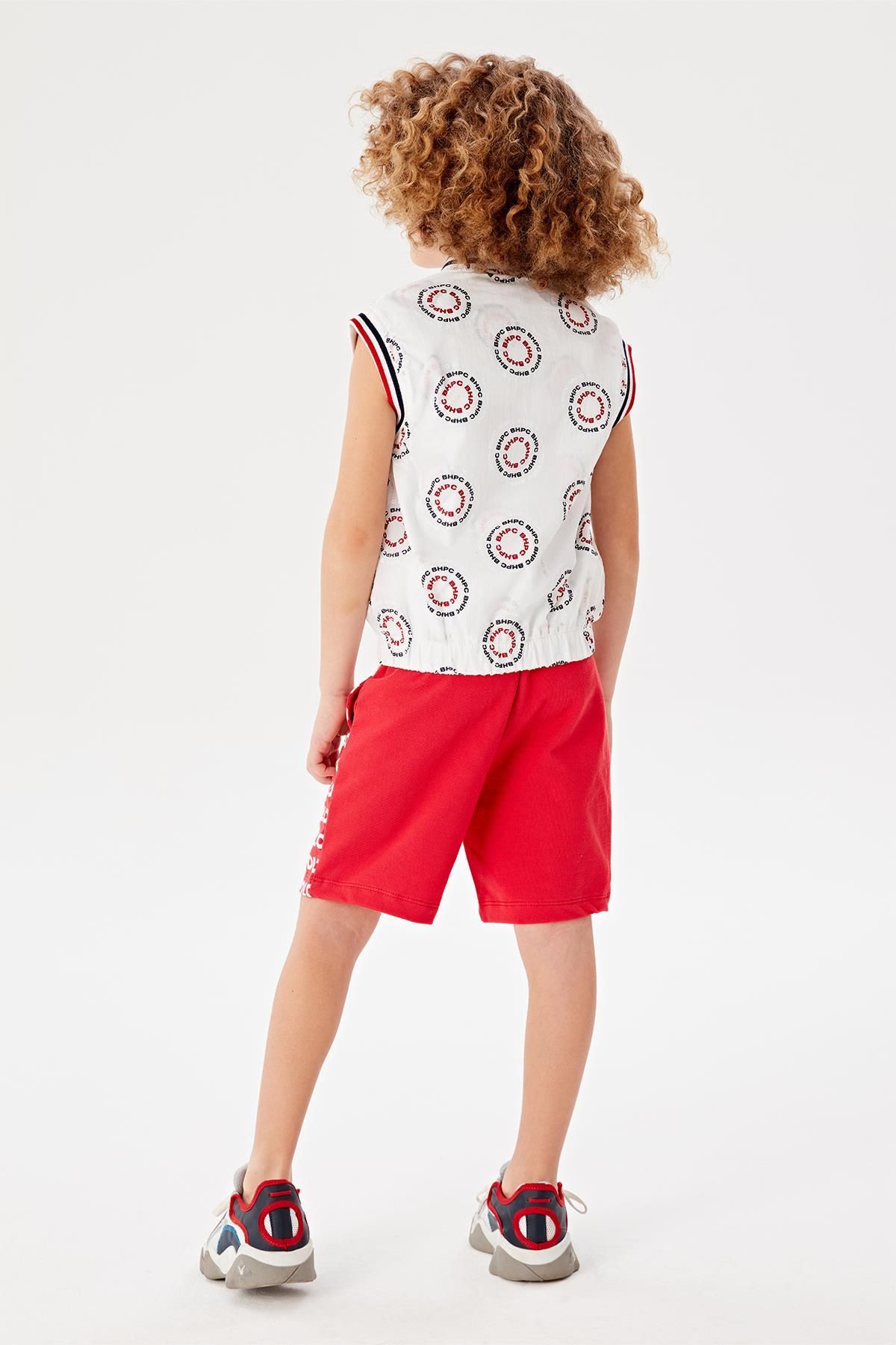 Beverly Hills Polo Club-Boy's Patterned Vest White 4