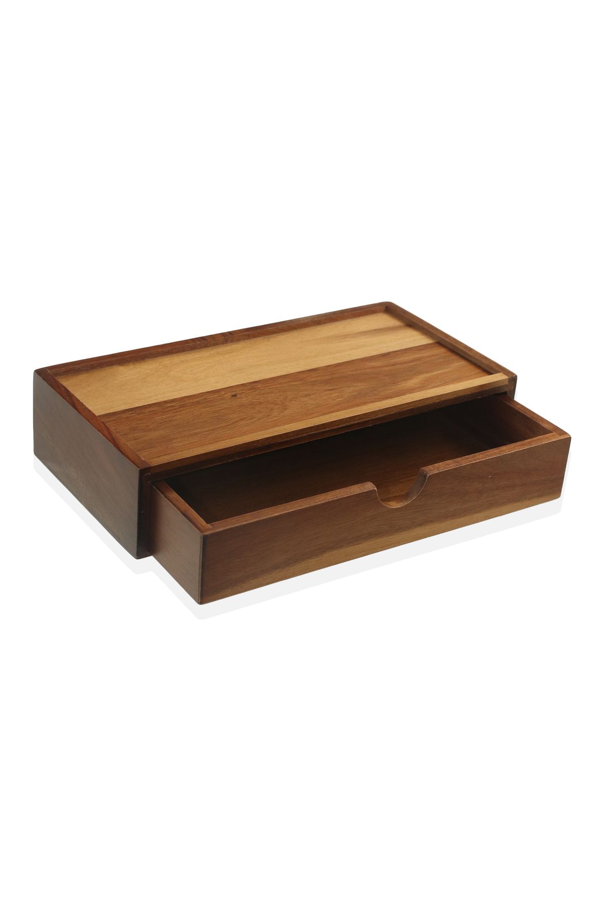 DEKORANLA Kahverengi Çekmeceli Organizer Kutu 25x16x5 cm, düzen ve şıklık sunar