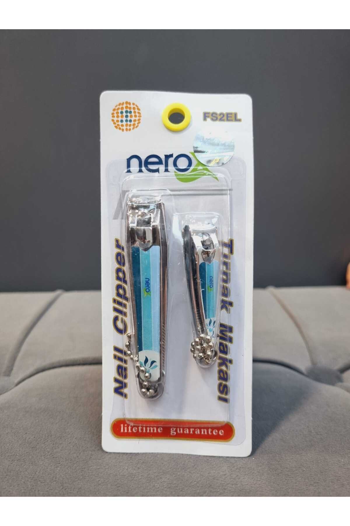 Nerox 2Lİ TIRNAK MAKASI SETİ BÜYÜK&KÜÇÜK BOY TURKUAZ