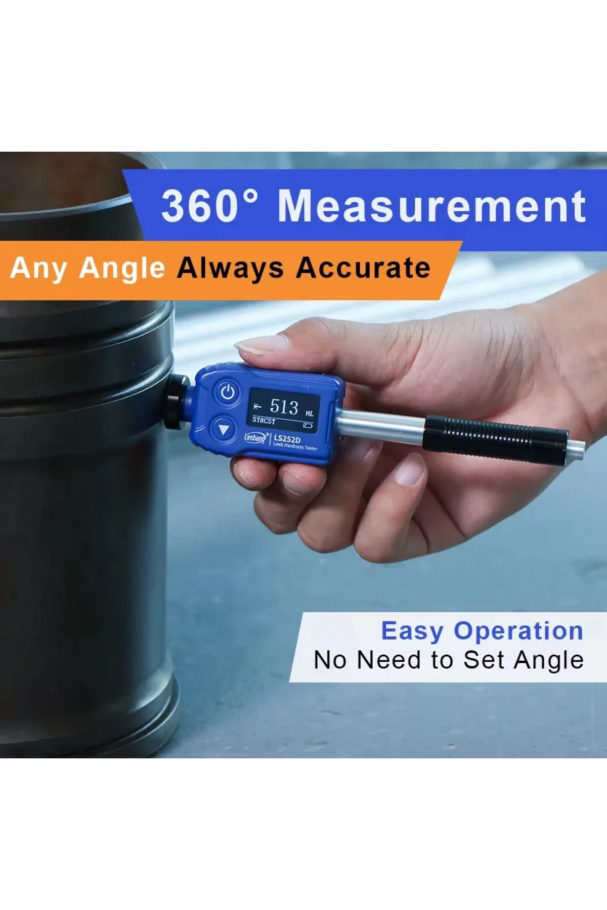Choice-Leeb Hardness Tester 7-in-1 Professional Durometer LS252DC D Impact Device Pen-type Convert to HR... 4