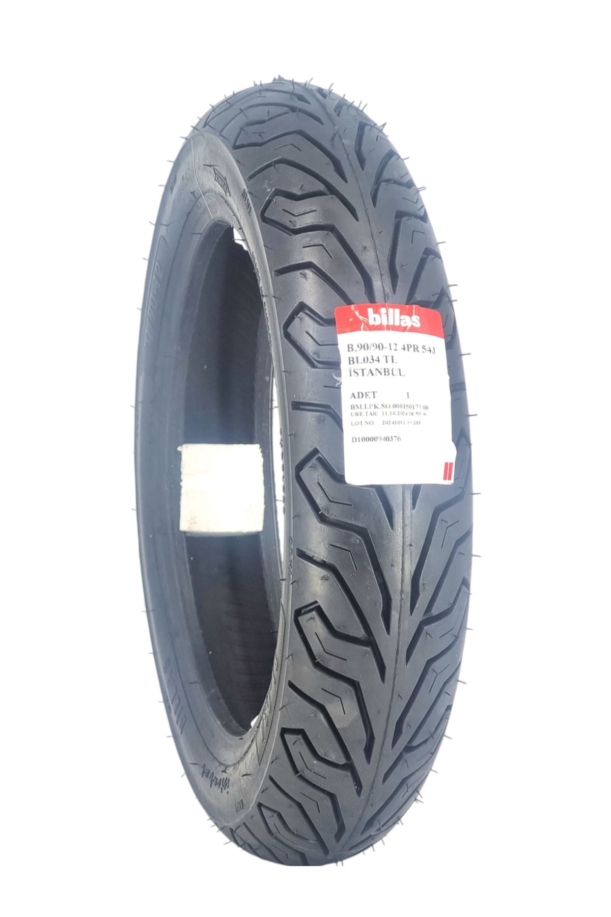 Billas MOTOSİKLET LASTİK 90/90-12 TL (TUBELESS - DUBLEKS) BL34