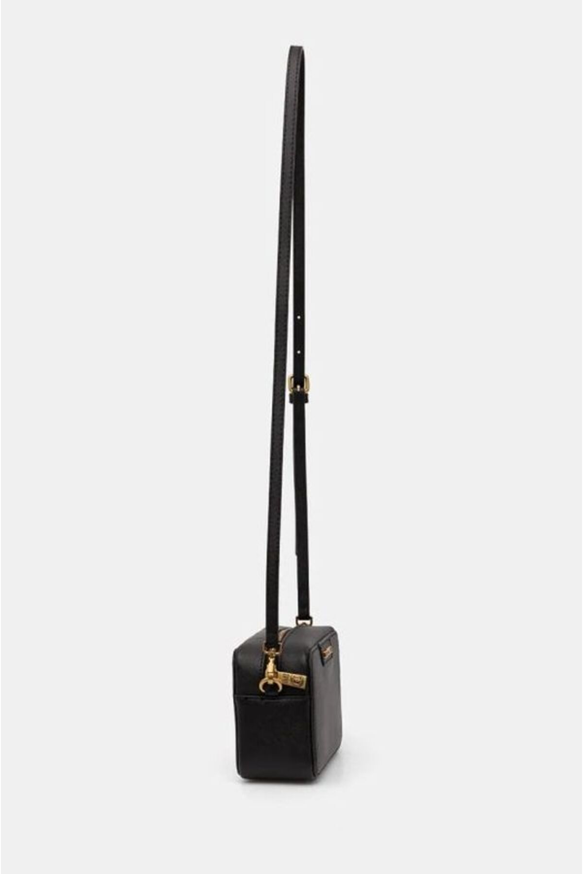 Just Cavalli-Black Shoulder Bag with Gold Brand Logo - Adjustable Strap, 77Ra4Bi3Zs766-899 3