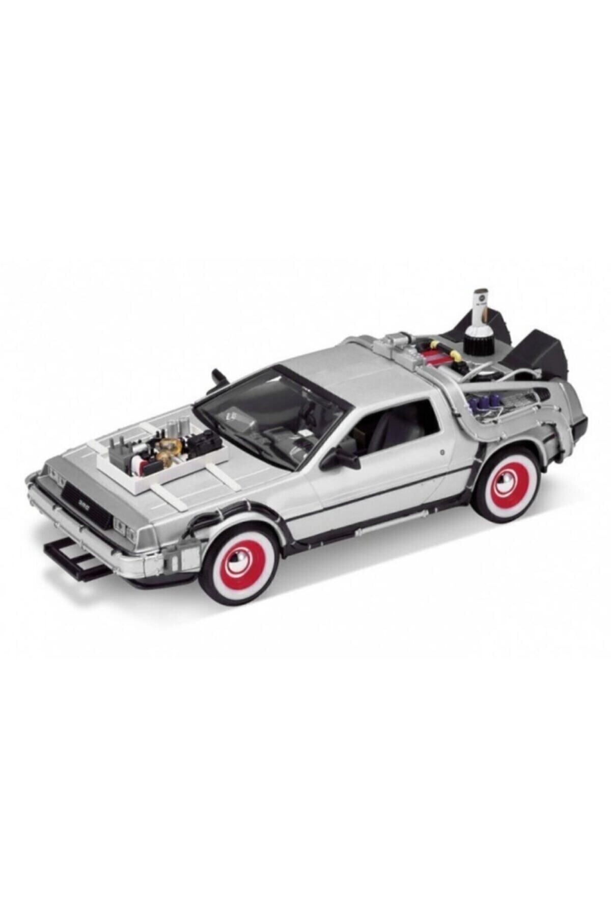 WELLY Karsan Geleceğe Dönüş Seri 3 Metal Model Araba Efsane Delorean 1:24 Ölçek