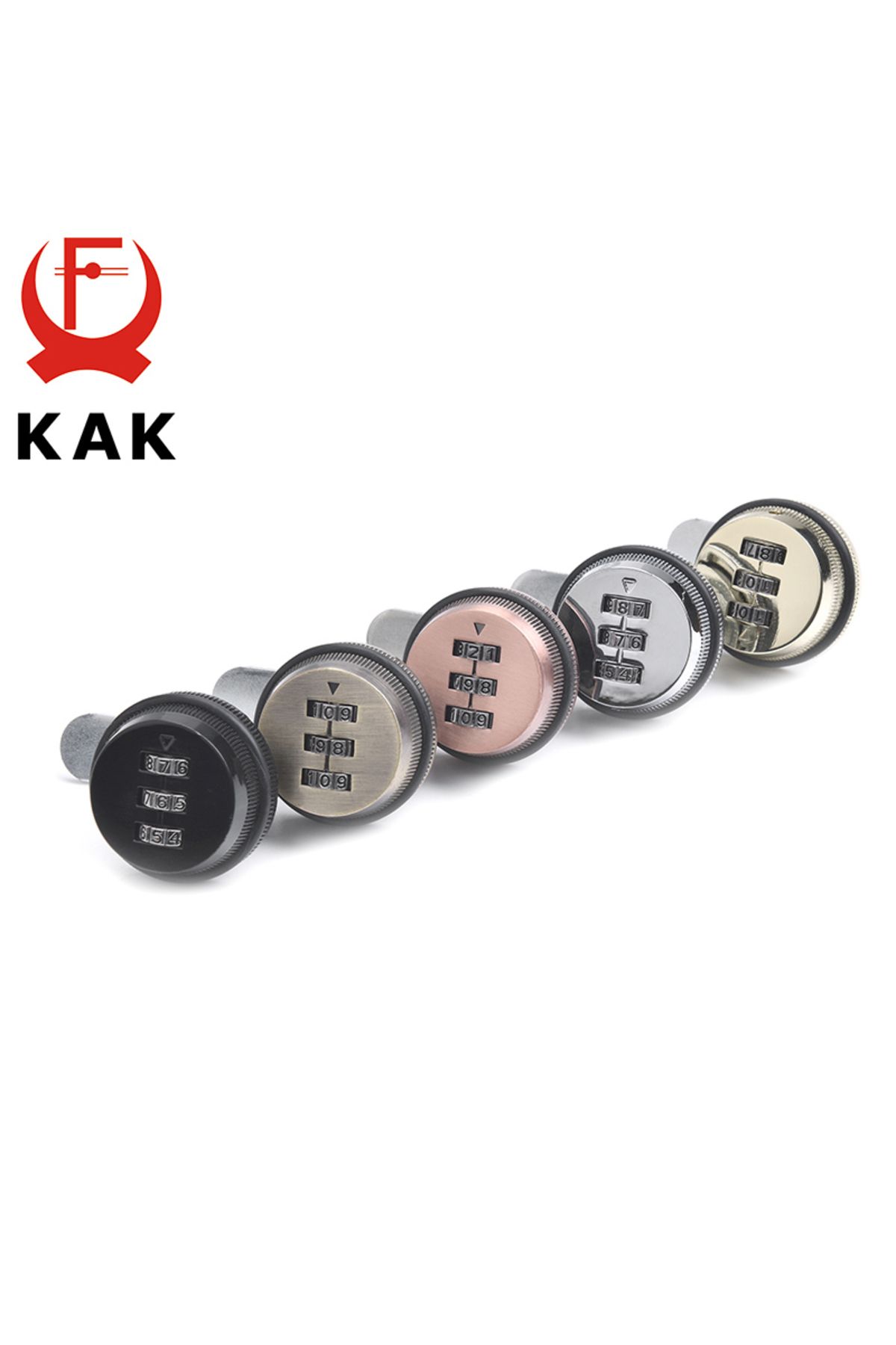 Choice-KAK Combination Cabinet Lock Black/Silver Zinc Alloy Password Locks Security Home Automation Cam ... 3