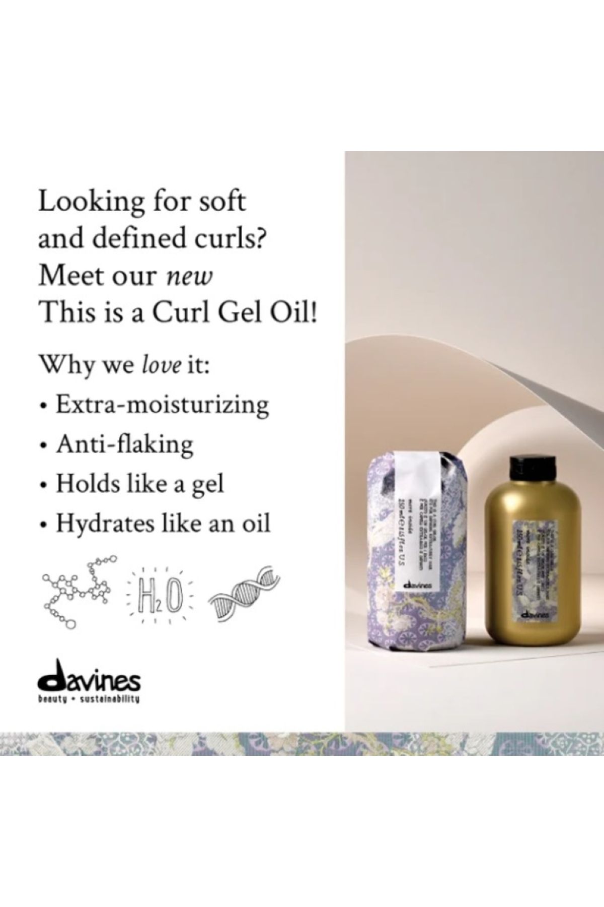 Davines-Extreme Bounce Factor Curl Gel Oil: Curl Gel Oil 8.45 Fl.Oz. Beautysecretsq7 8