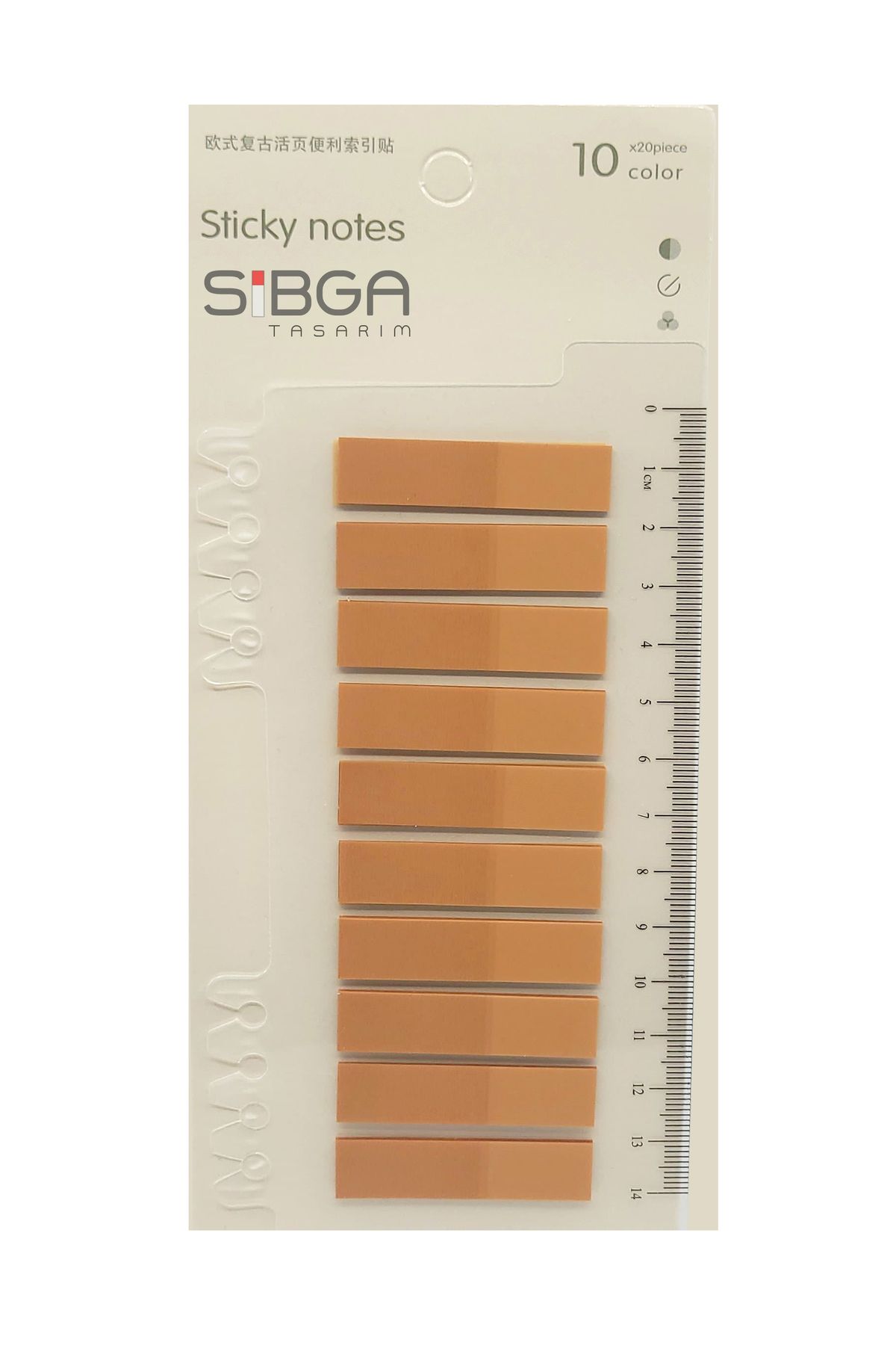 sibga tasarım Hârtie De Notițe Post-it Transparentă Colorată - Autocolant Cu Semne De Carte - One Size
