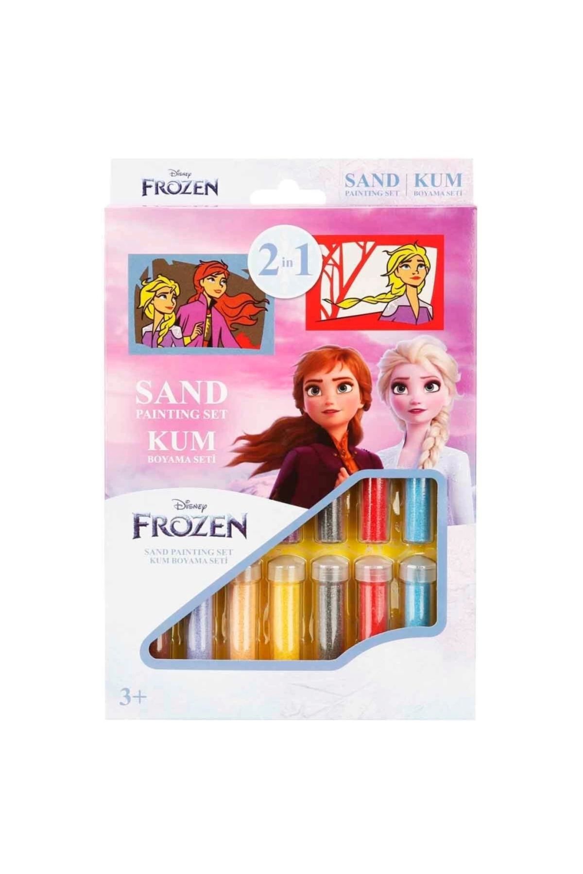 NS SHINE BEAUTY Çocuk 2in1 Disney Frozen Kum Boyama Seti DS 34