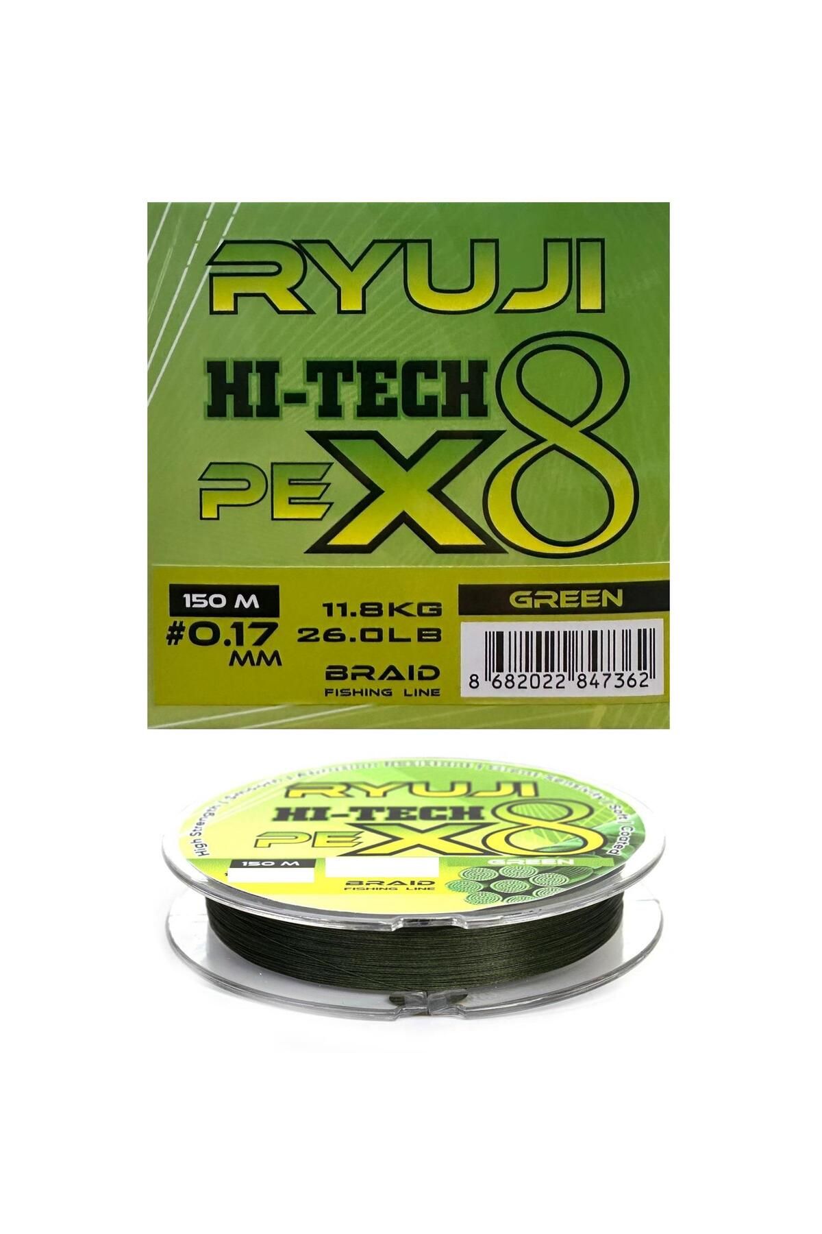 Ryuji X8 150m 0.17mm Green Ip Misina