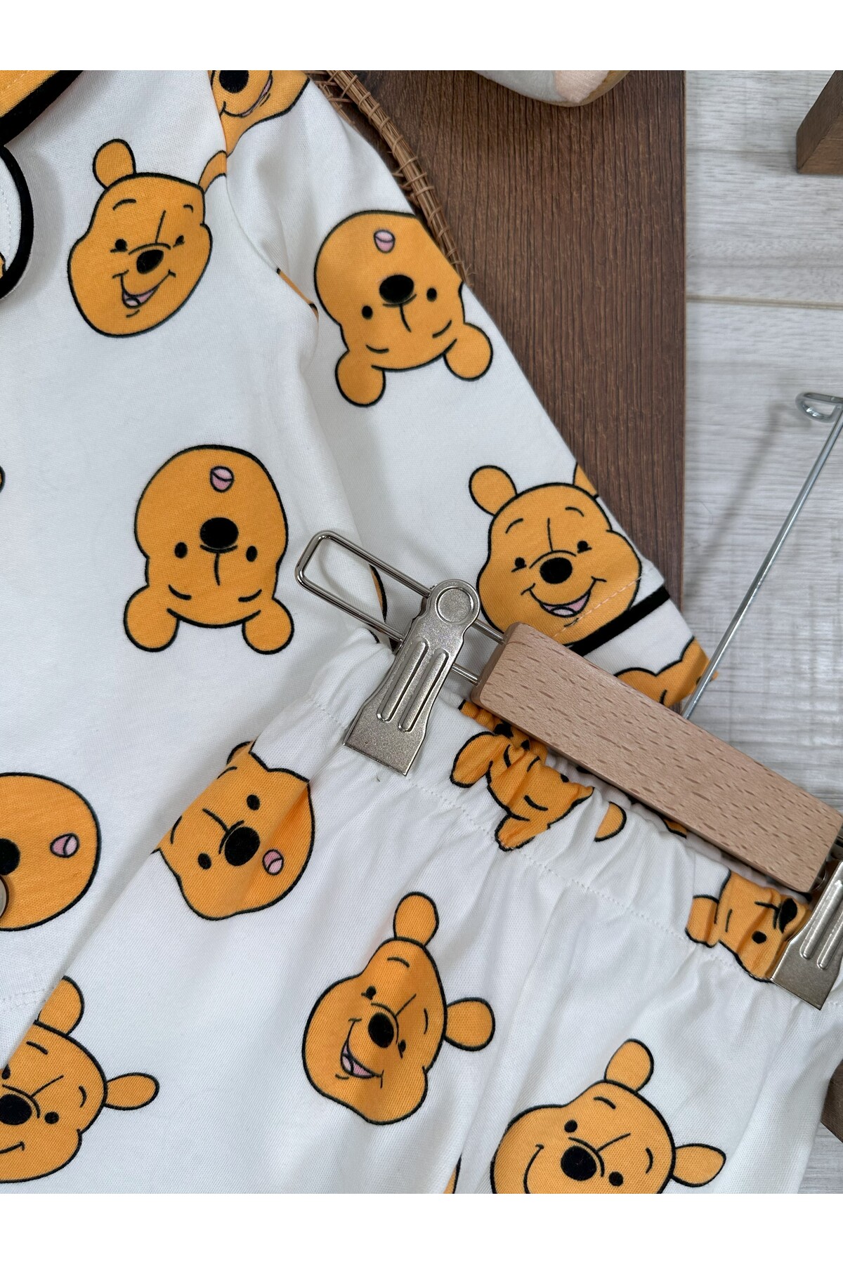 tiwitibaby Bebek ve Çocuk Pijama %100 Pamuk Yumuşak Doku Önden Düğmeli Mevsimlik Erkek Bebek Pijama Takımı fotoğrafı 3 (önizleme)