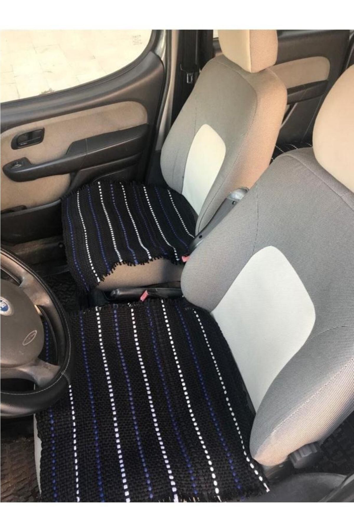 Genel Markalar Oto Koltuk Koruyucu Kılıf Hasır Araba Örtü Kilim 3 Parça fotoğrafı 5 (önizleme)