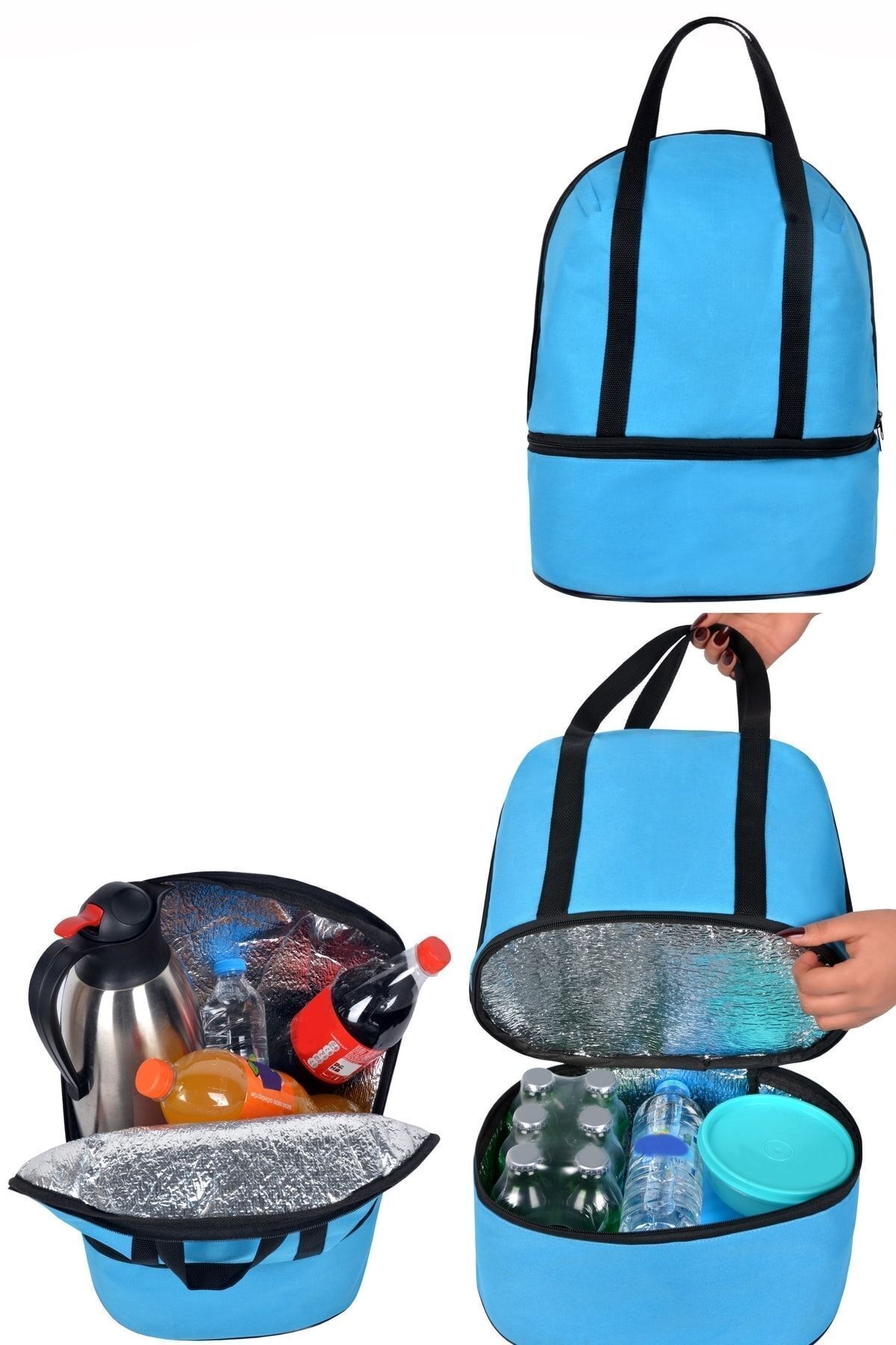 Elioure Termos Çanta Soğutucu Kamp Çantası Içecek Taşıma Çantası Piknik Için Kamp Outdoor 26 Lt.