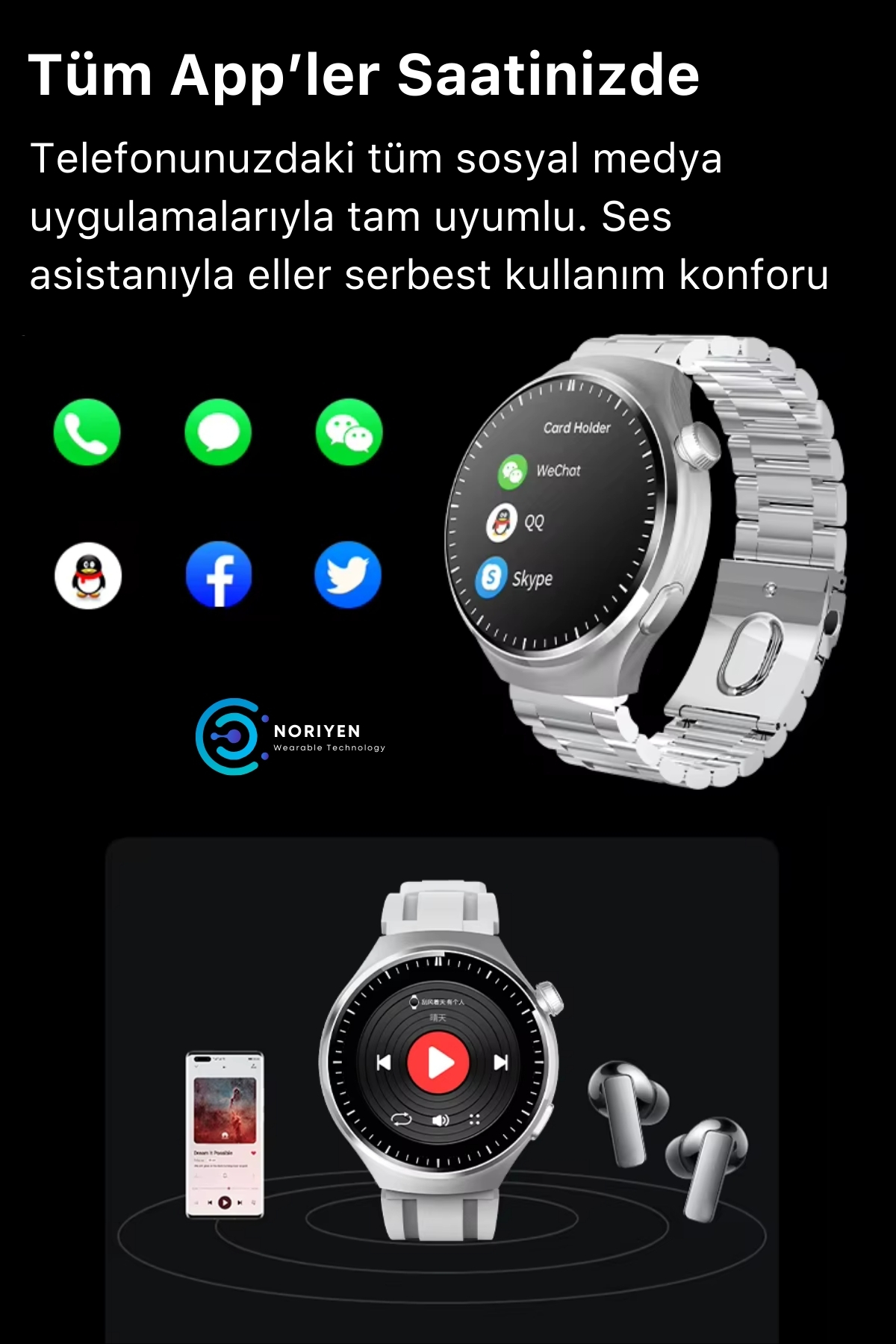 Yeni Nesil Super Amoled HD Ekran Gs Watch Pro 4 Spor Sağlık Sensörlü iOS Android Uyumlu Akıllı Saat
