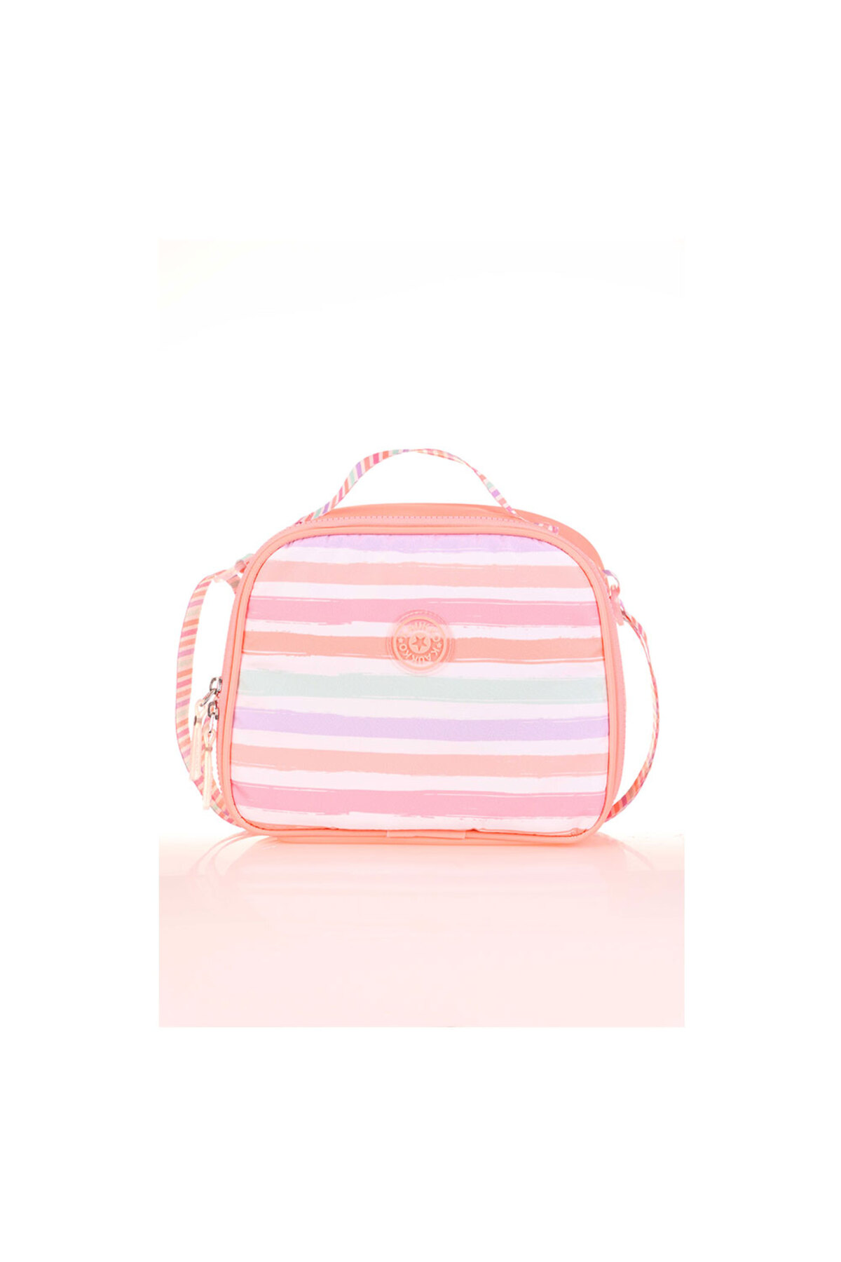 Double Stripe Lunch Bag Salmon K9041
