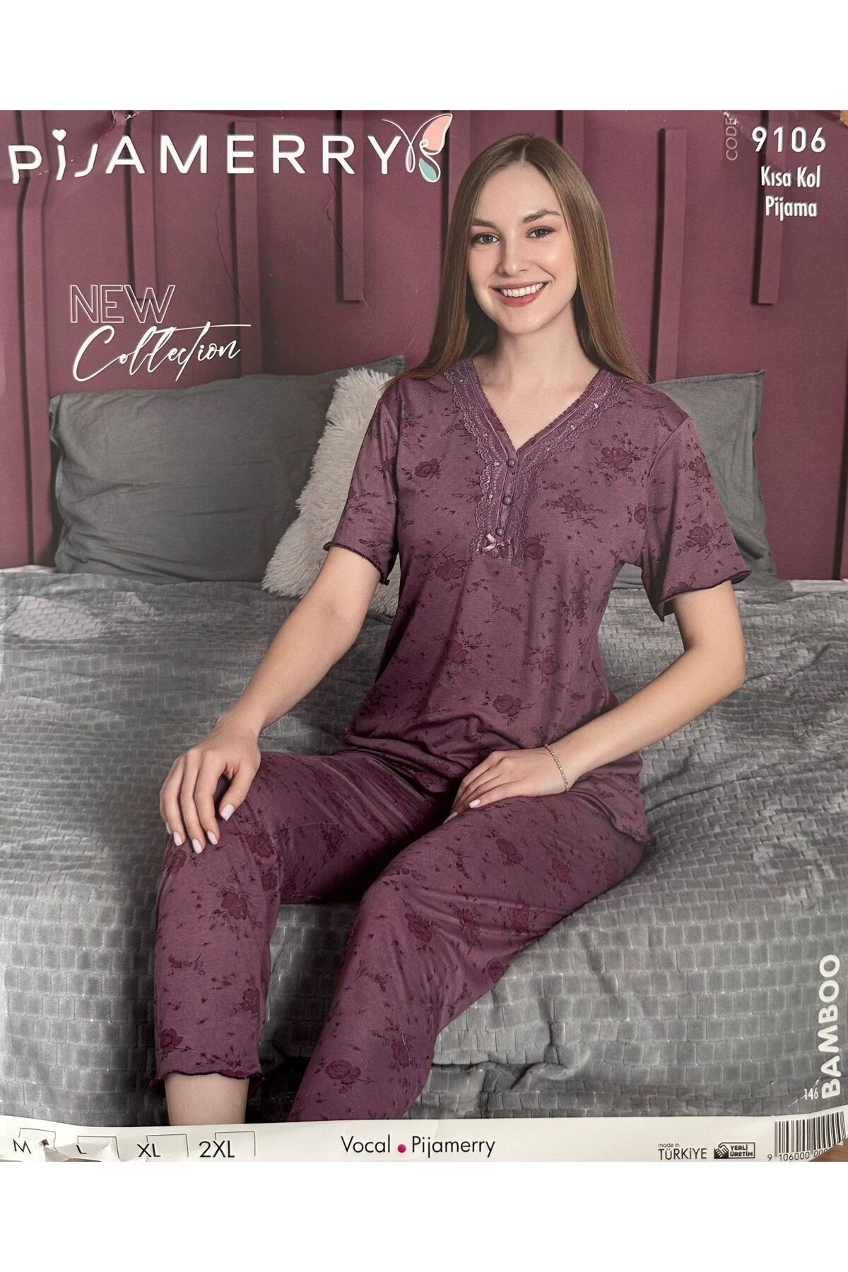 PİJAMERRY Set Pijamale Kisakol Pijamă - Femeie - M