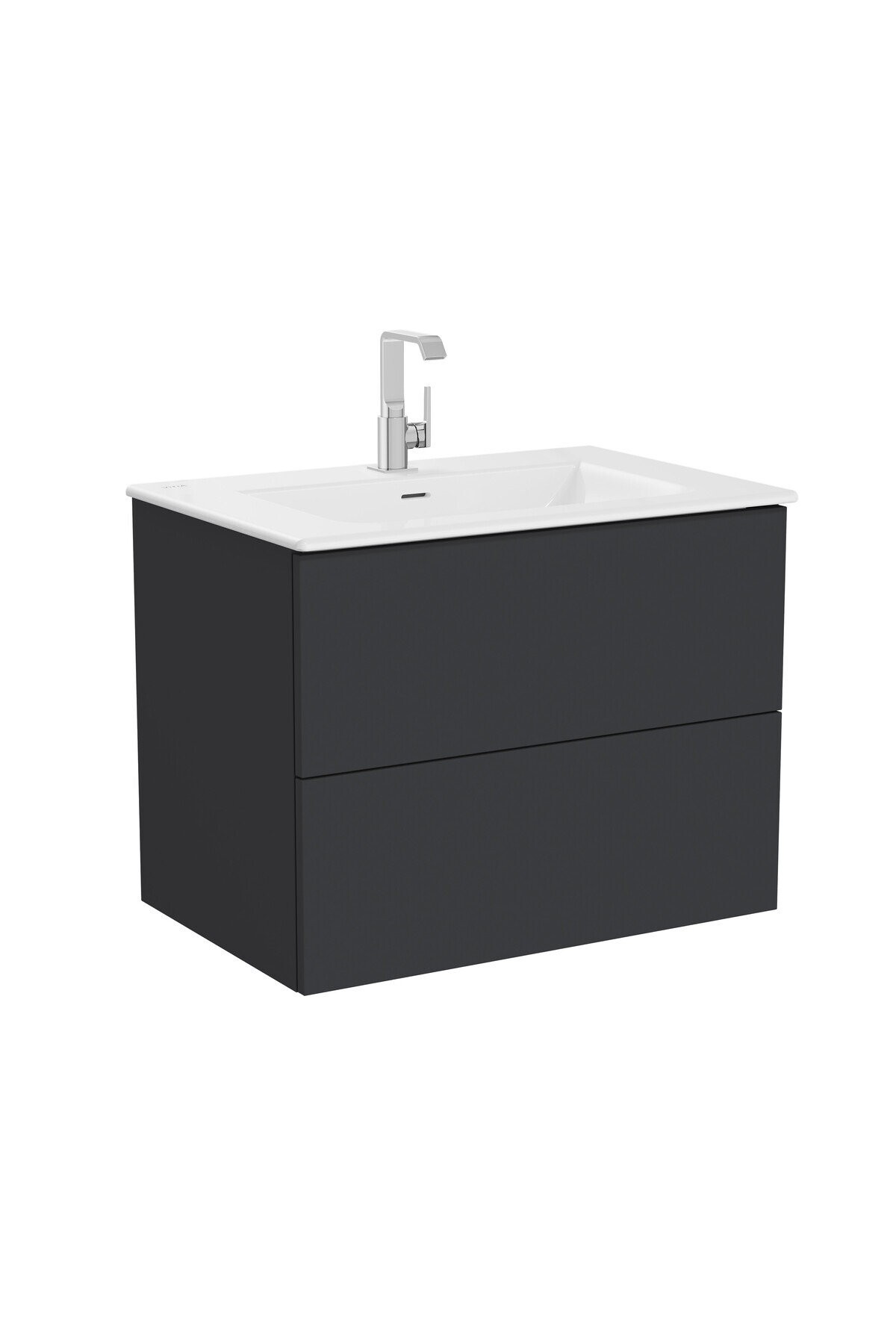 VitrA Metropole Pure 67226 Lavabo Dolabı, 2 Çekmeceli, Mat Grafit