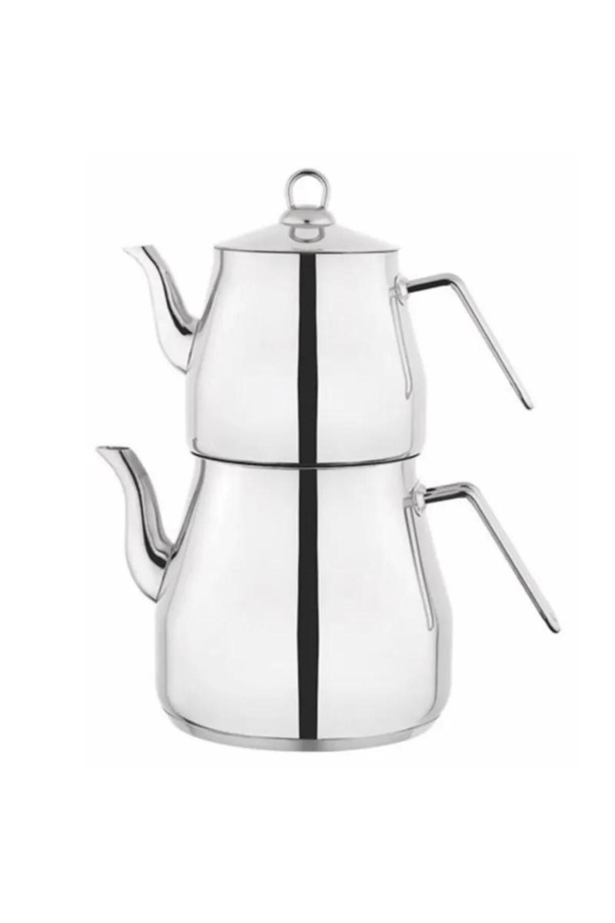 Lines-Mega Pyramid Metal Teapot with Handle - Msm0108 1
