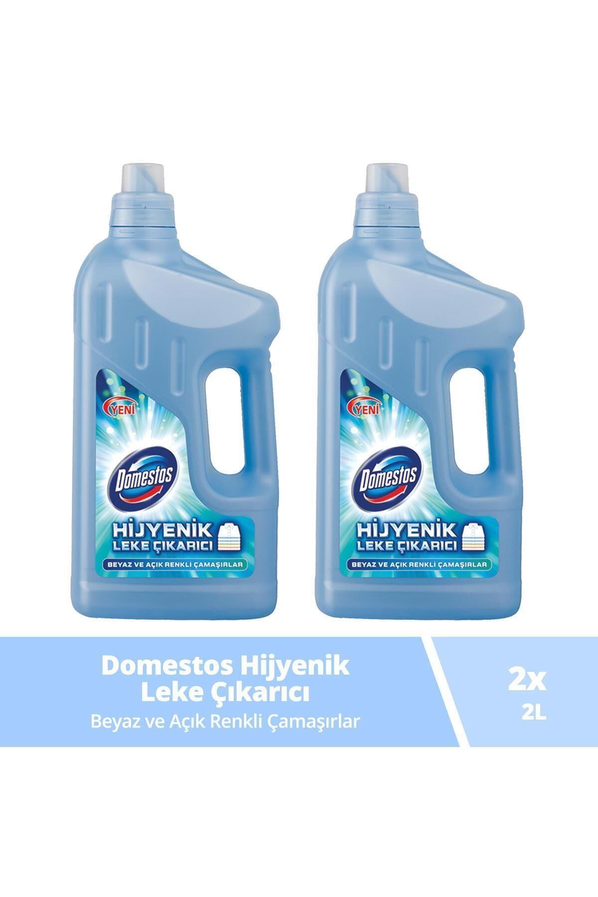 Domestos Sıvı Leke Çıkarıcı Beyaz & Açık Renkli Çamaşırlar 2 Lt 2 Adet