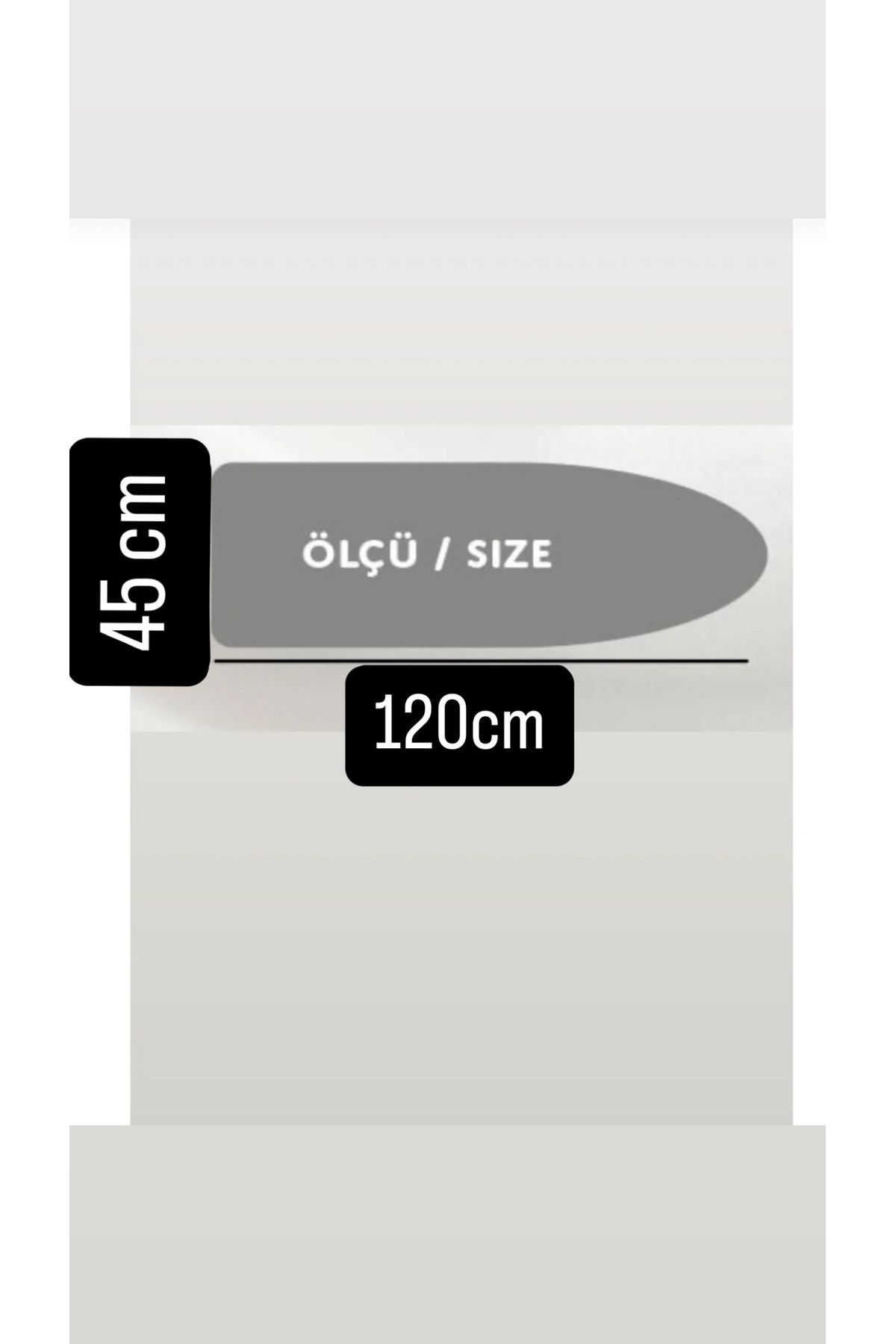GERCELLA-Lord Ki̇ng Xsmall (120X45Cm) Gray Ironing Board Cover Cloth Cover Ironing Board Cover 3