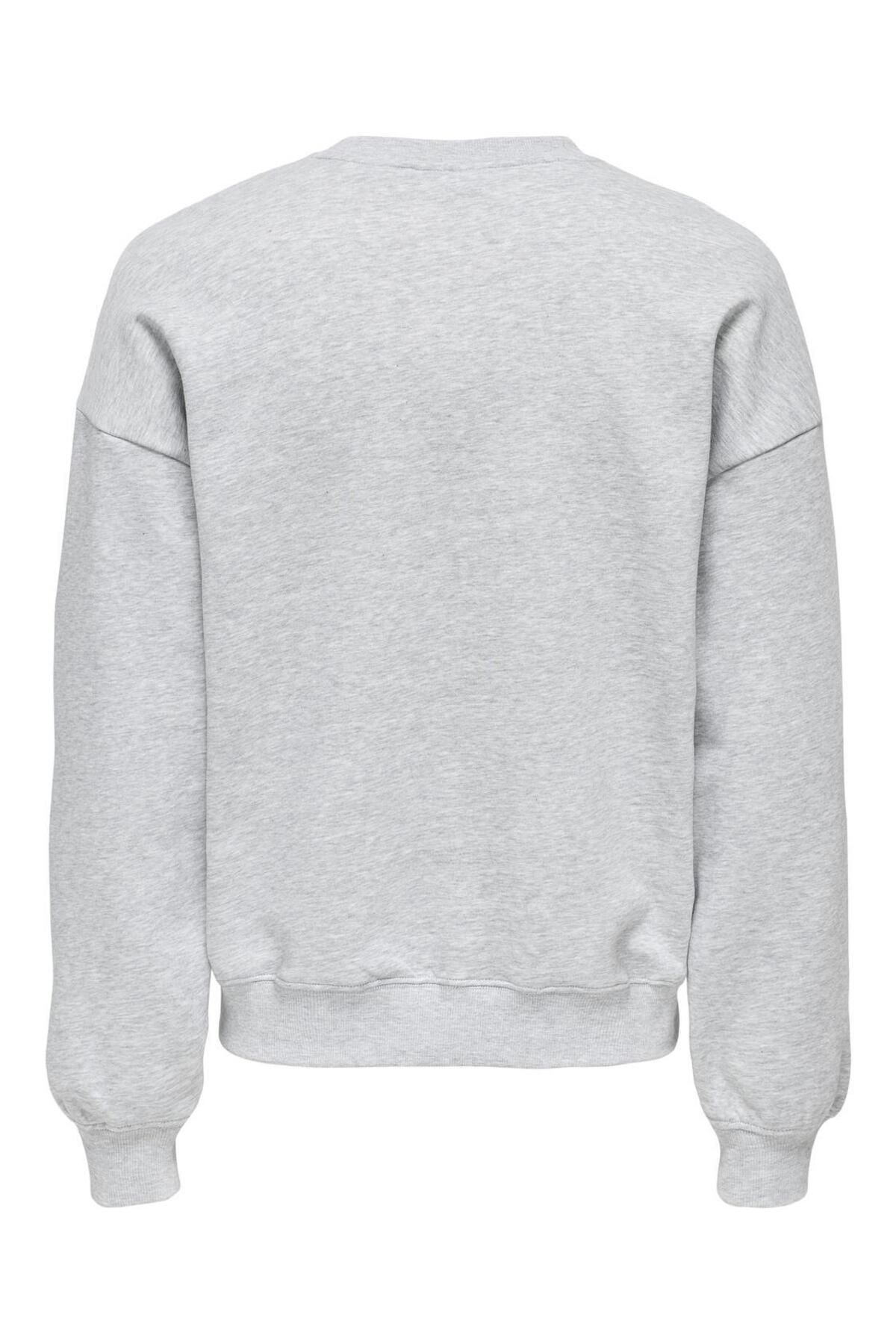 Only & Sons-Onsturner Life Vtg - Light Gray Melange Crew Neck Sweat 22030978 2