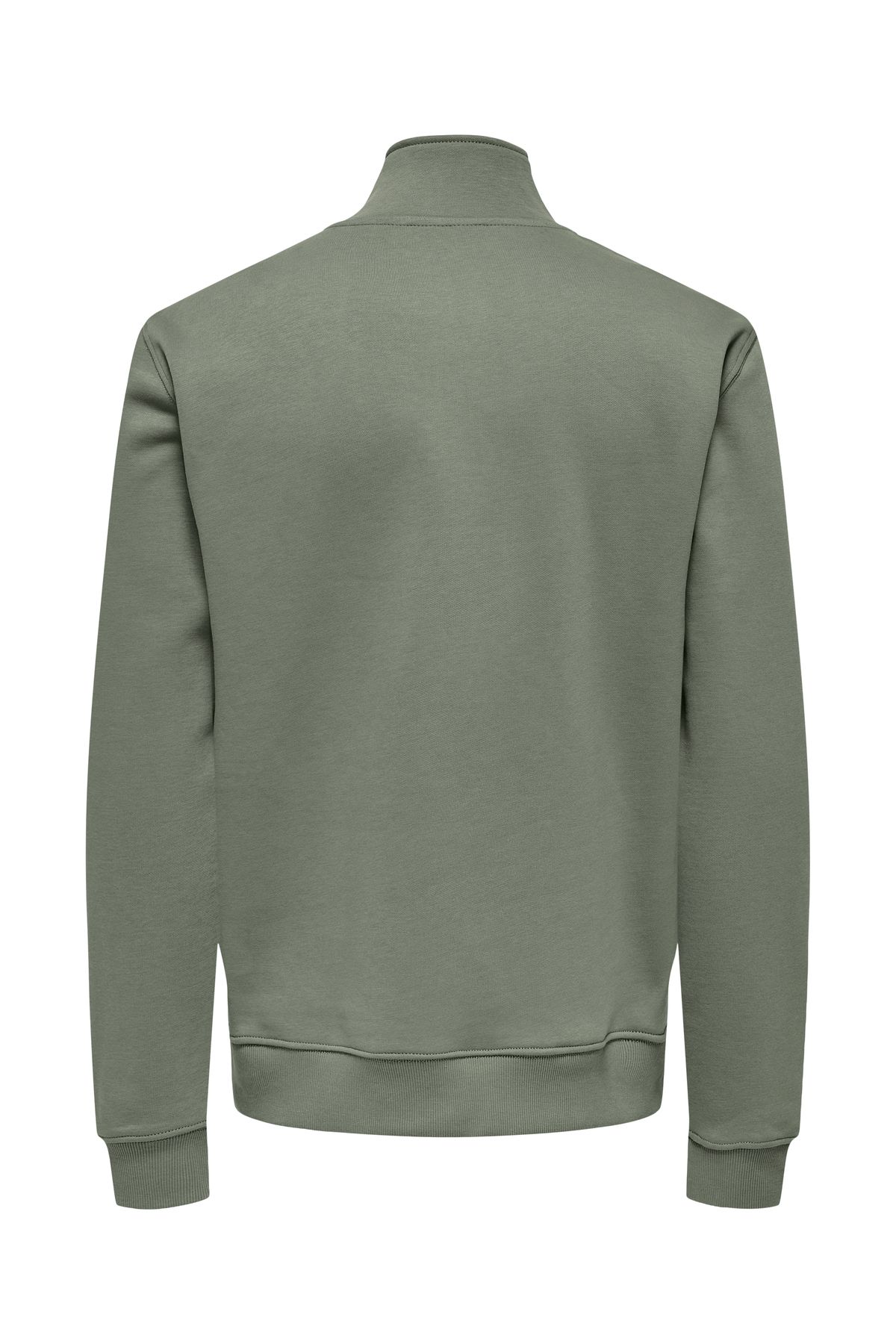 Only & Sons-Unspült Reg Half Zip Sweatshirt - Castor Grey 22030922 2
