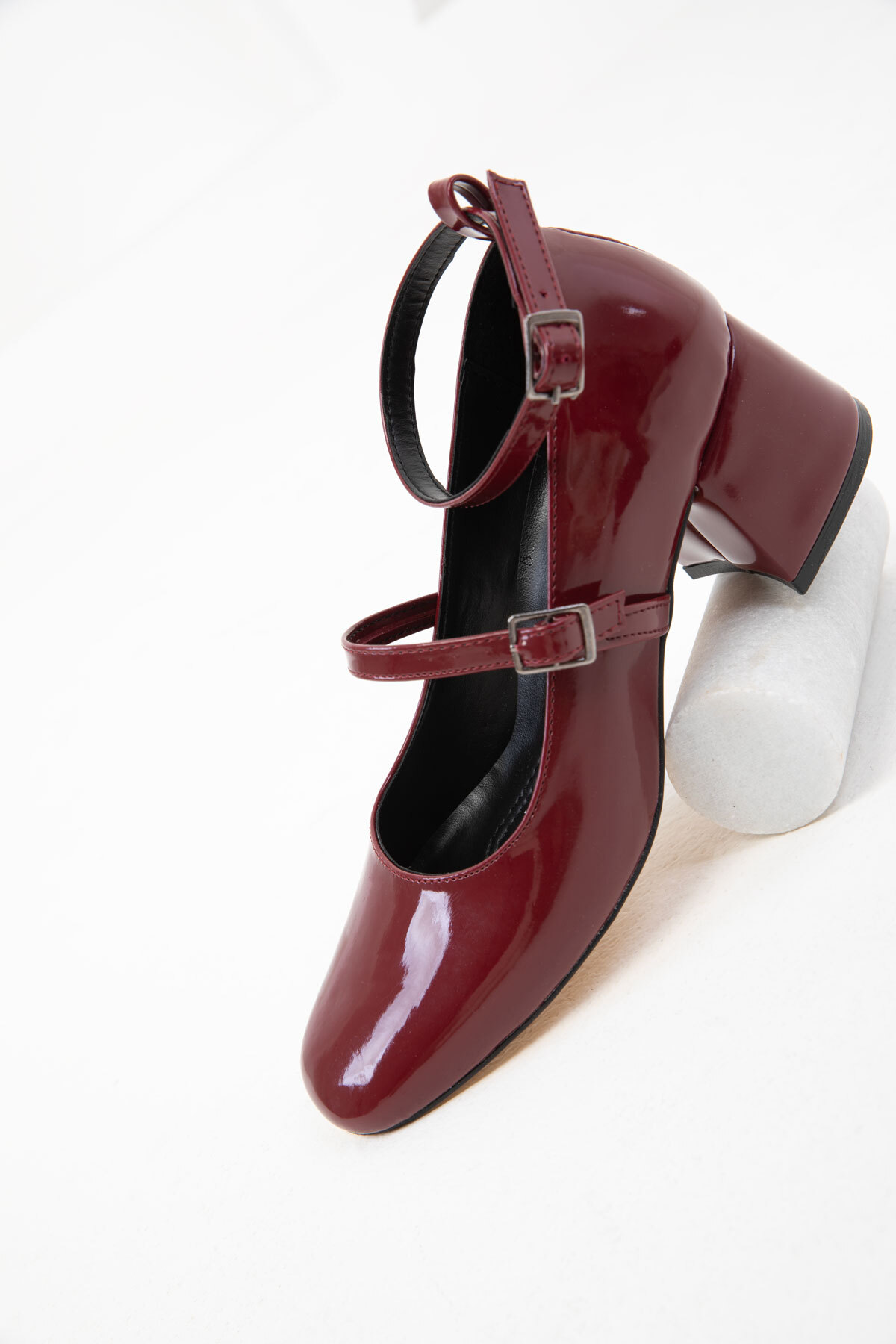 SOHO  Bordo Rugan Kadın Klasik Topuklu Ayakkabı 19918 - Görsel 4