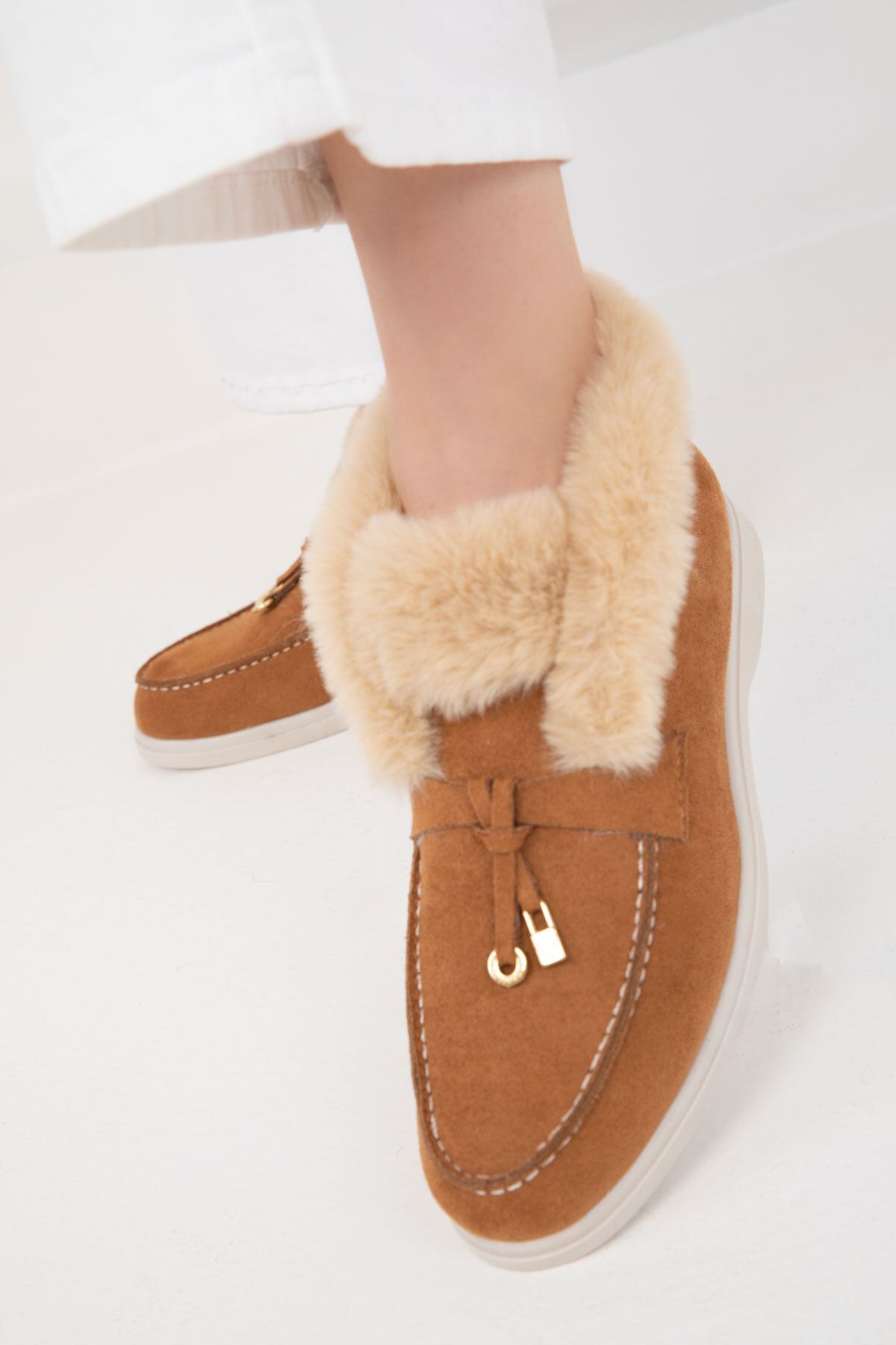 SOHO-Tan Suede Dámské boty - 19966 Model Bootie 3