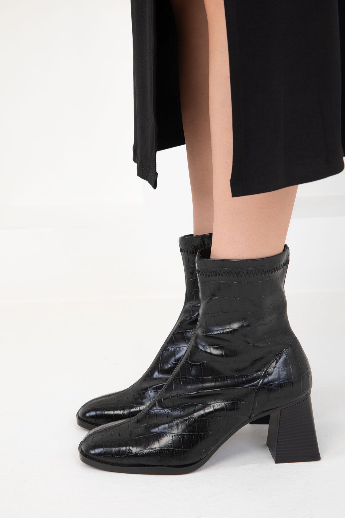 SOHO-Krako Μαύρες Γυναικείες Μπότες - 19962 Model Bootie 5