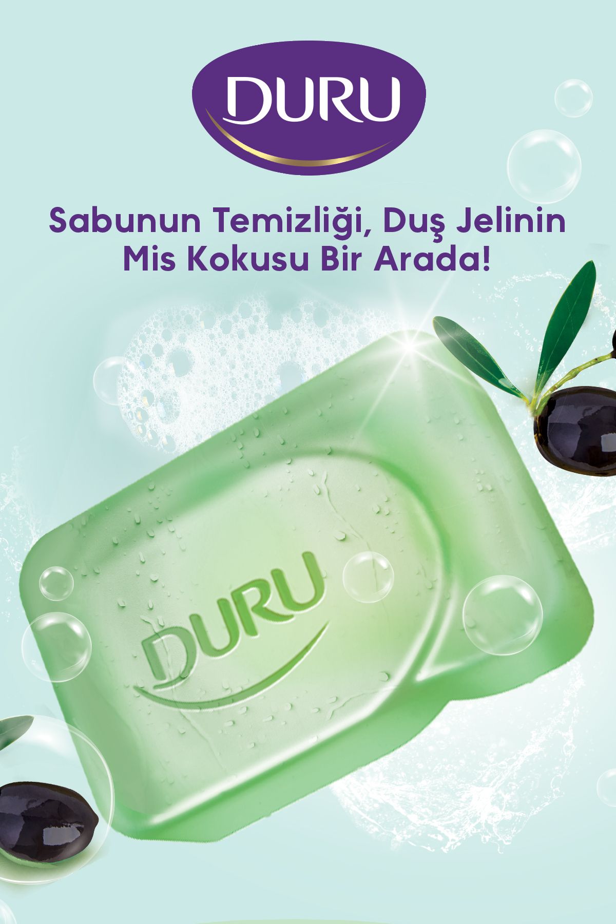 صابون دوش 16 تکه طبیعی زیتون با عصاره روغن زیتون 4x600 گرم Duru