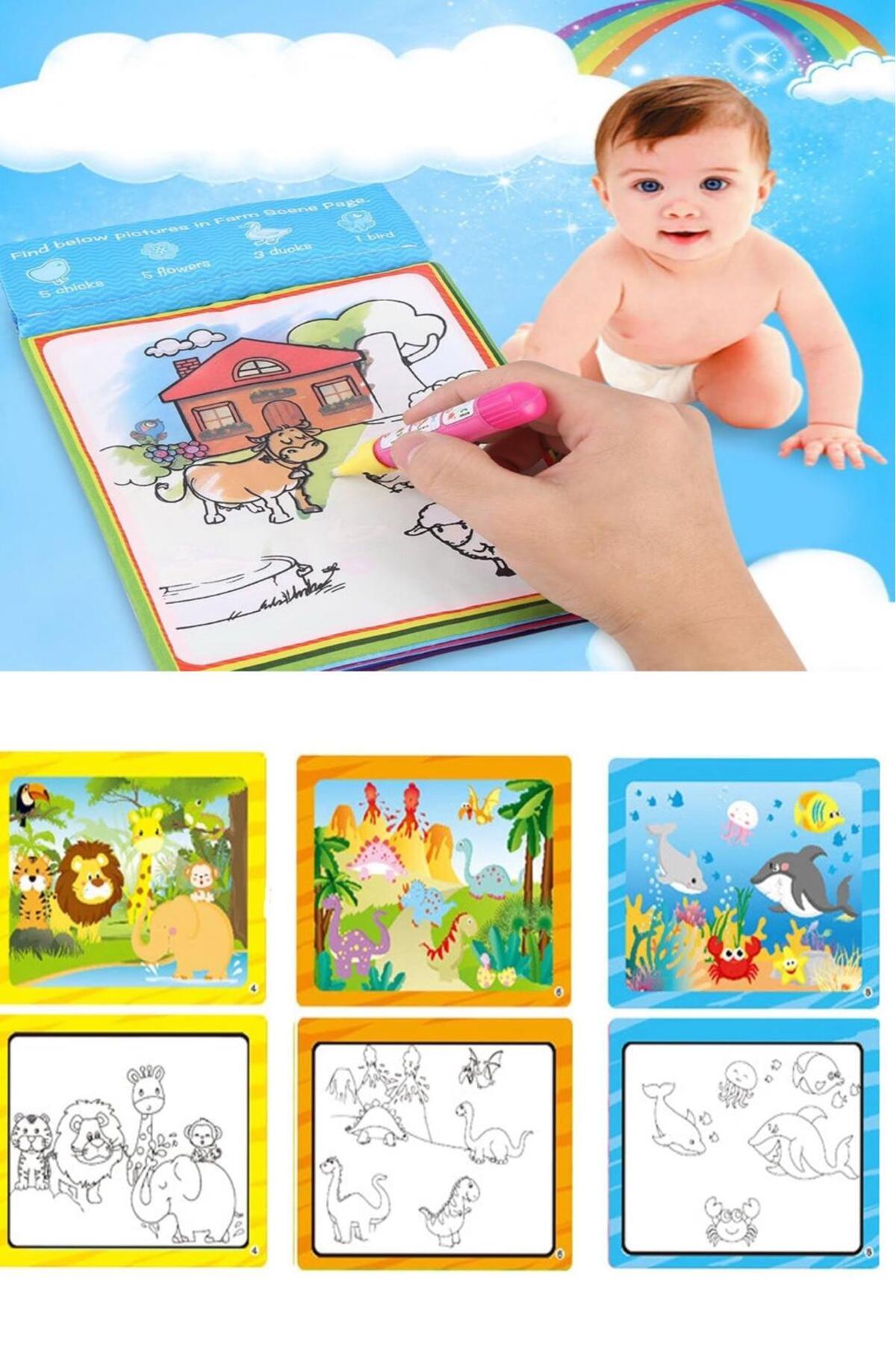 Hyd Oyuncak Sihirli Boyama Kitabı Hayvanlar Eğitici Boyama Kitabı Eğitici Oyun Kitabı fotoğrafı 4 (önizleme)