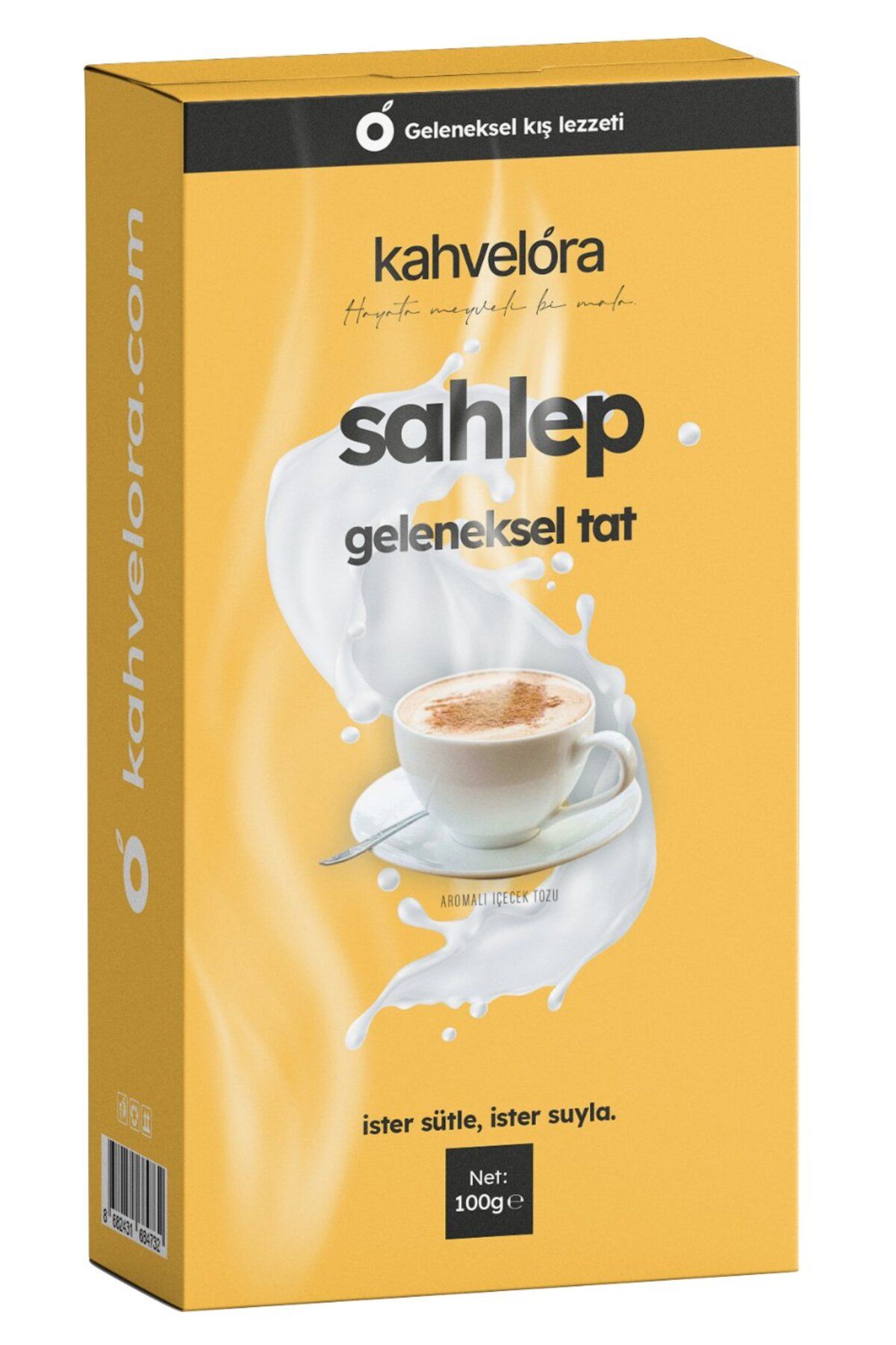 kahvelora 200g Geleneksel Sahlep Salep - Yoğun Kıvam - Bol Sütlü - Özel Kutu - 100g X 2 Ad