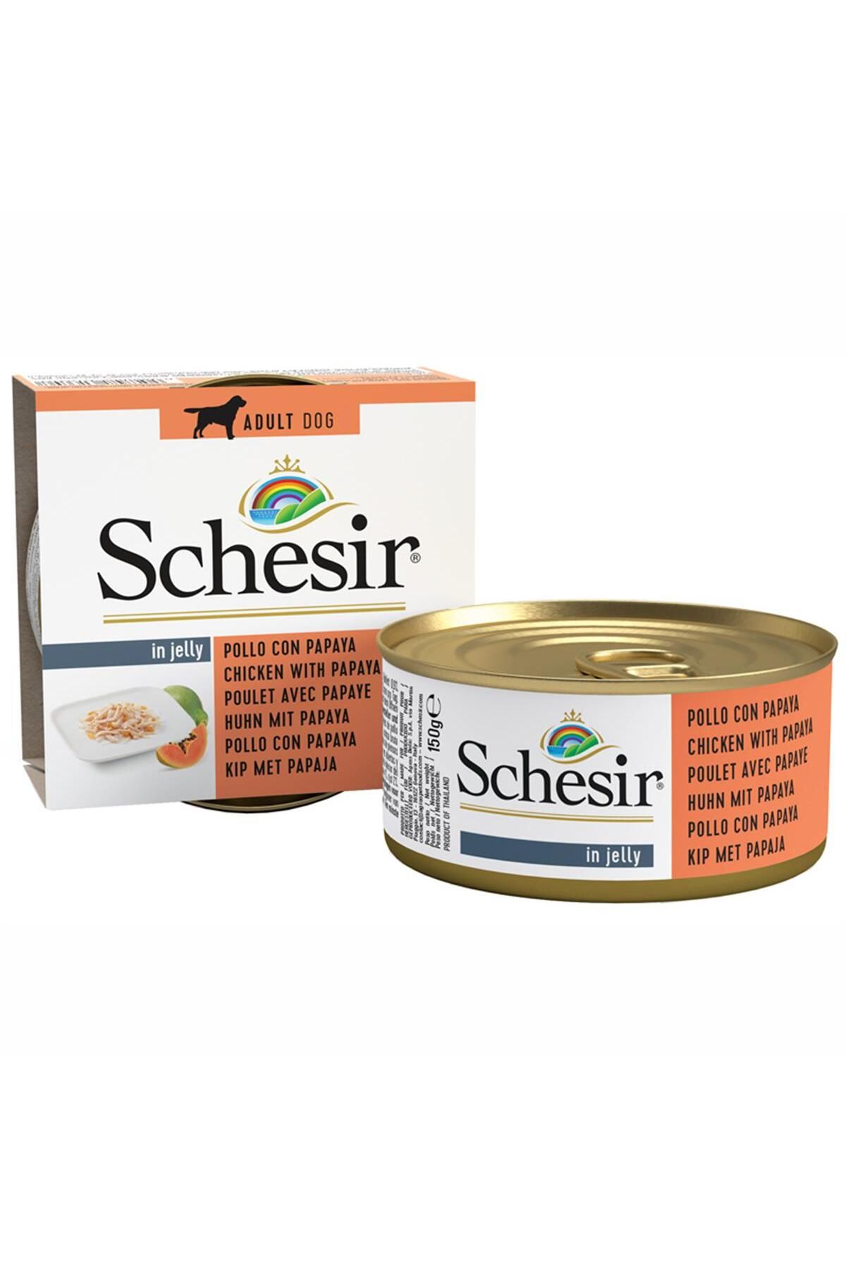 Schesir Tavuk Tavuk Fileto&papaya Köpek Konserve 150 Gr. C370