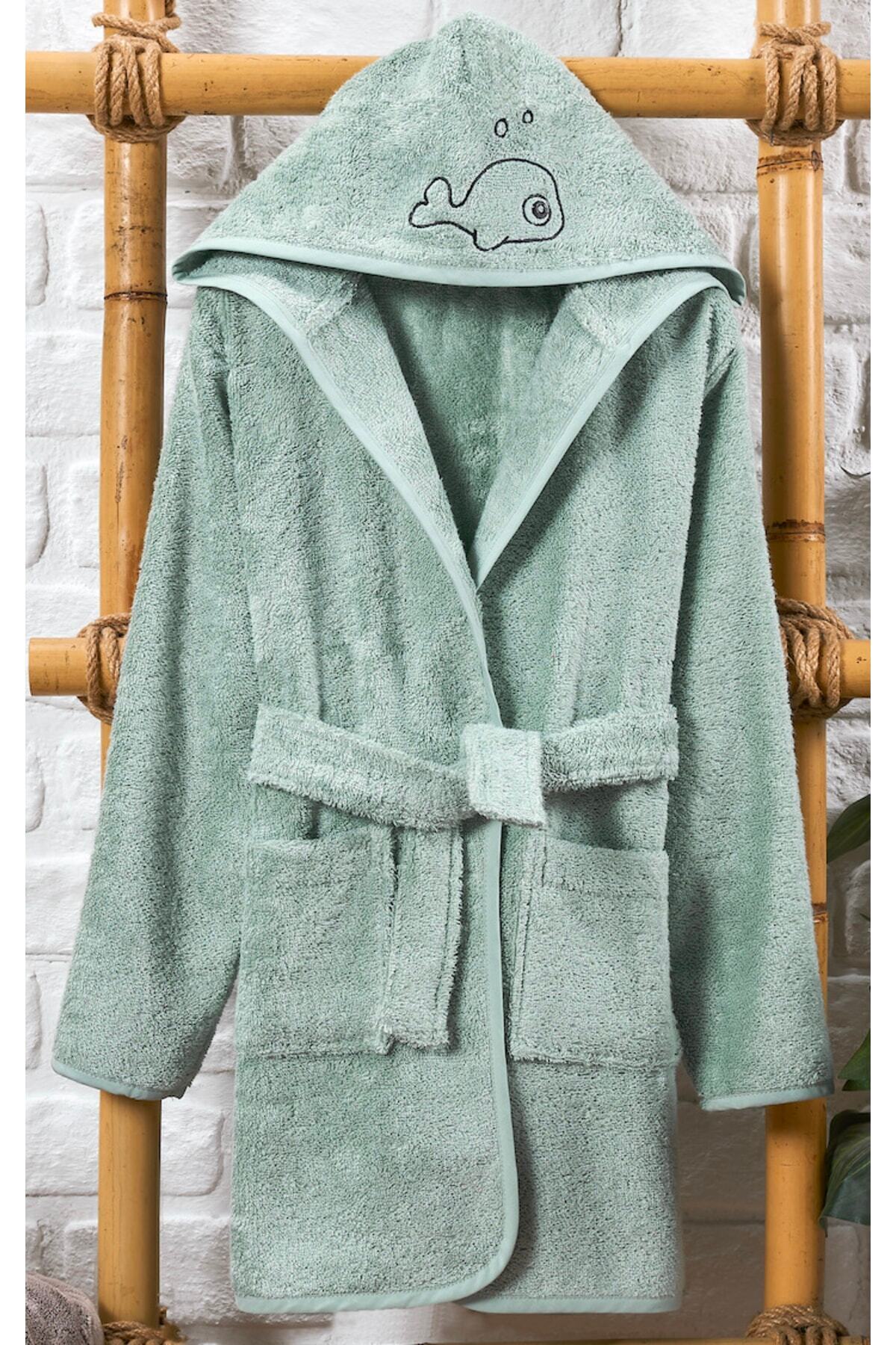 EIFIN Kapşonlu Bambu Çocuk Bornoz Çok Yumuşak fotoğrafı 2 (önizleme)