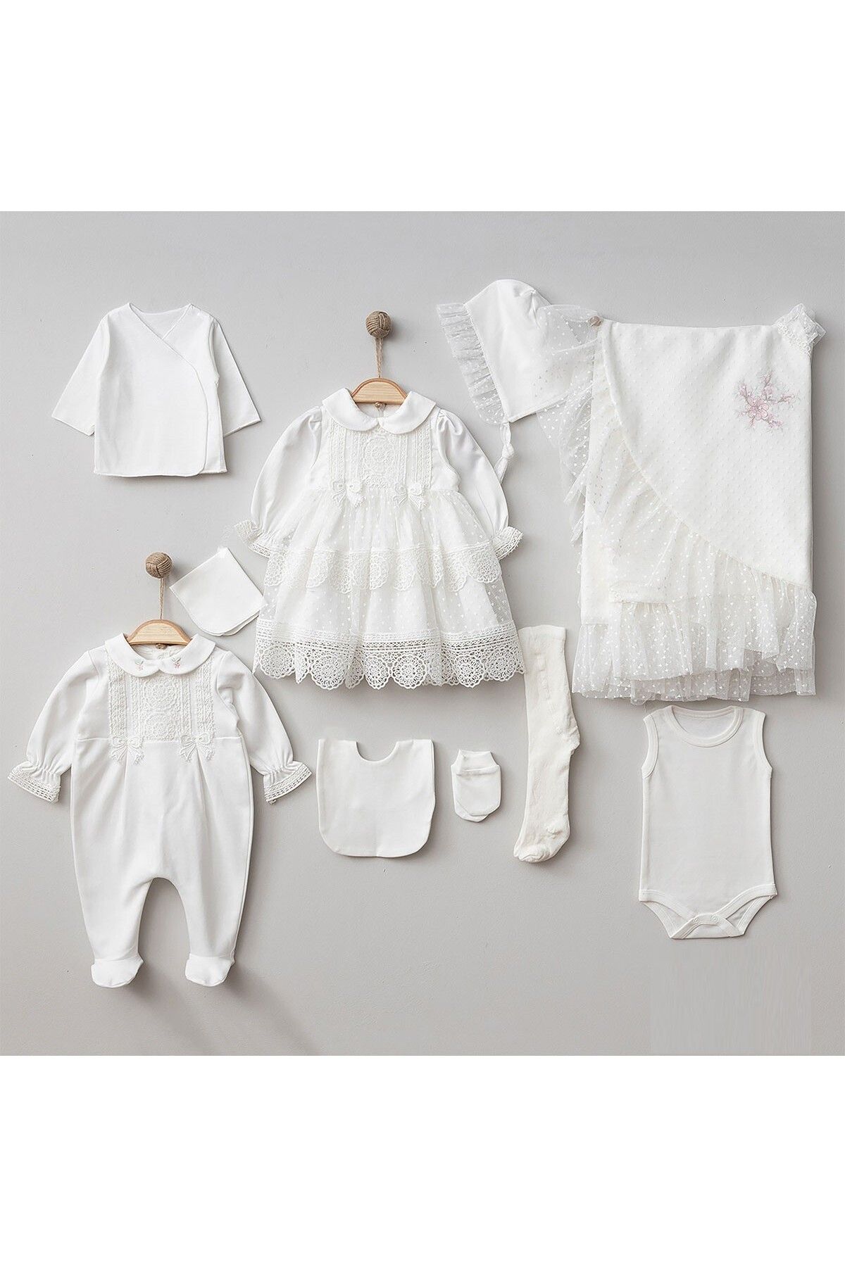 Sebi-Baby Girl 10 Piece Hospital Exit Set Luxury Mevlüt Set 1