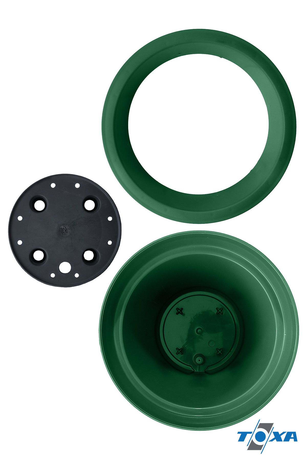 ToXA-50 Liter Green Matte Plastic Flower Pot - Large Size, Without Plate and Drainage 6