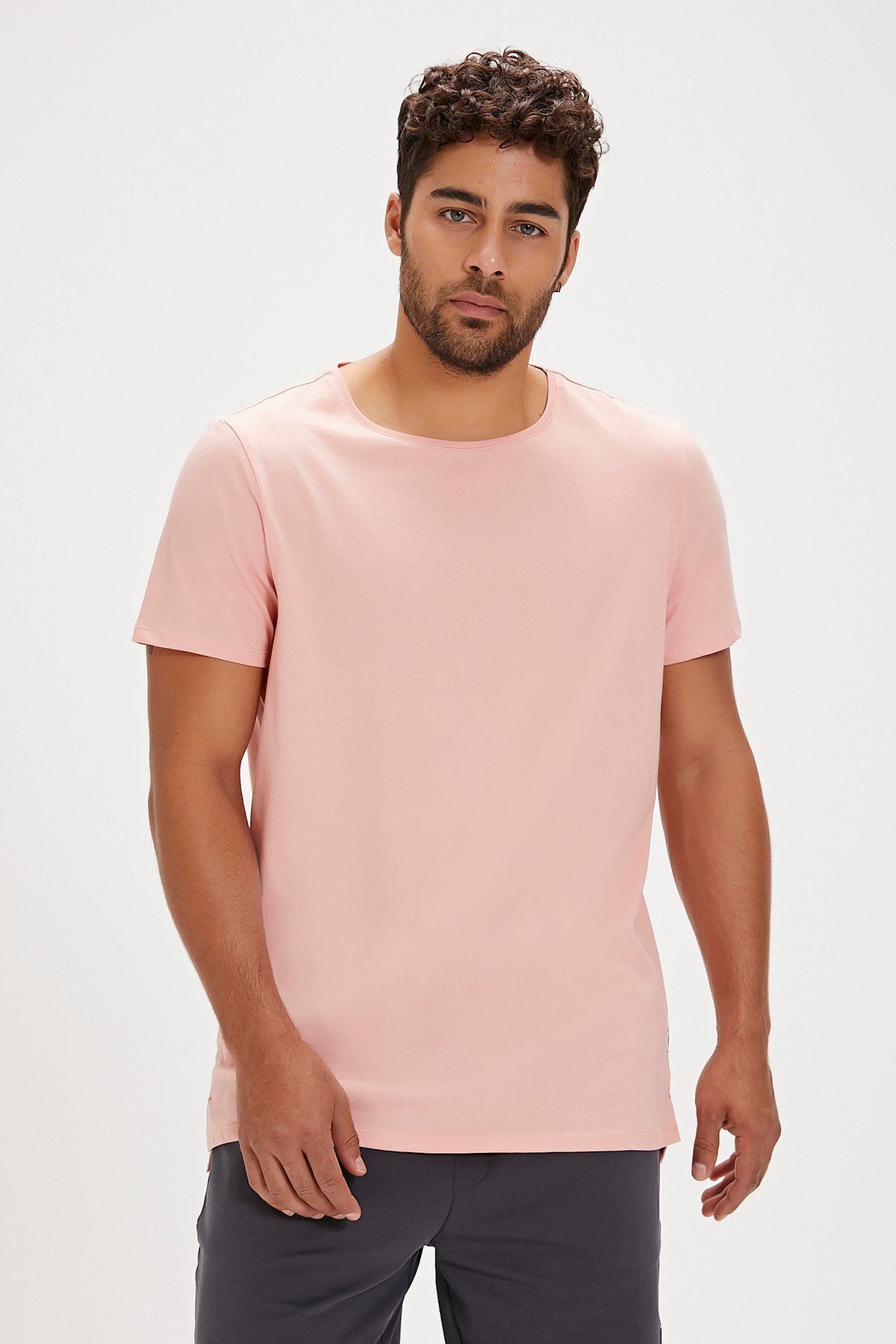 Bad Bear-Major Pink Basic Men's T-Shirt 1