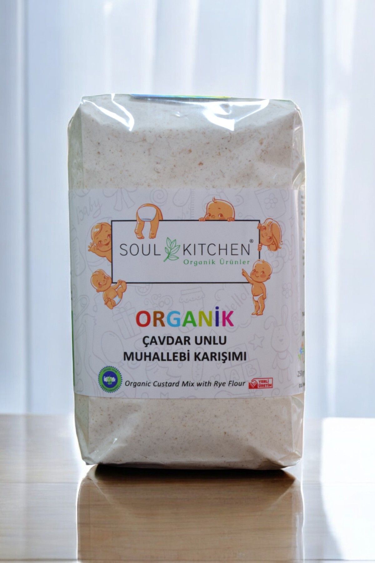 Soul Kitchen Organik Ürünler Organik Bebek Çavdar Unlu Muhallebi Karışımı 250gr