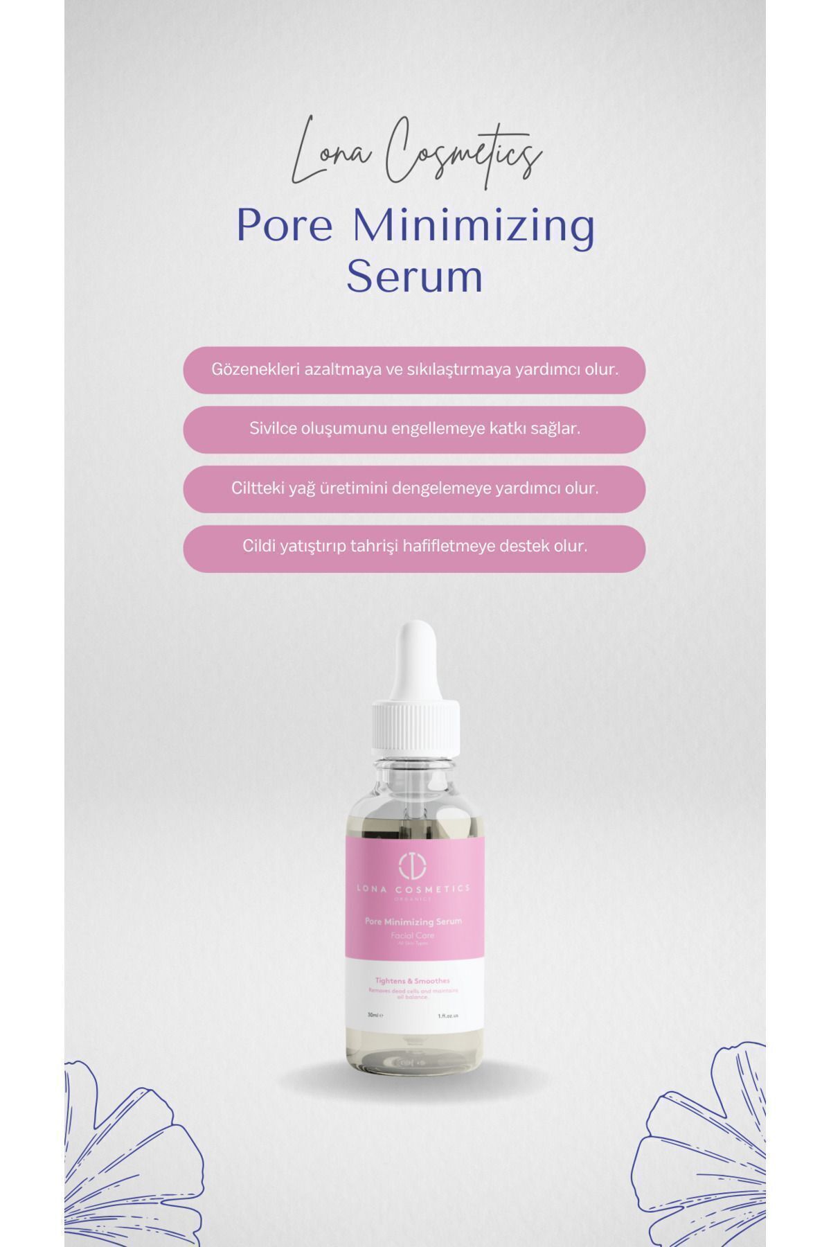 Lona Cosmetics-Pore Minimizing Acne and Acne Prevention - Revitalizing and Pore Firming Skin Serum 3