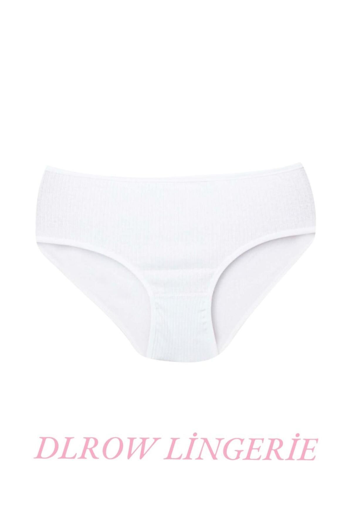 DLROW-Women's Ribbed 6-Piece High Waist Panties 6