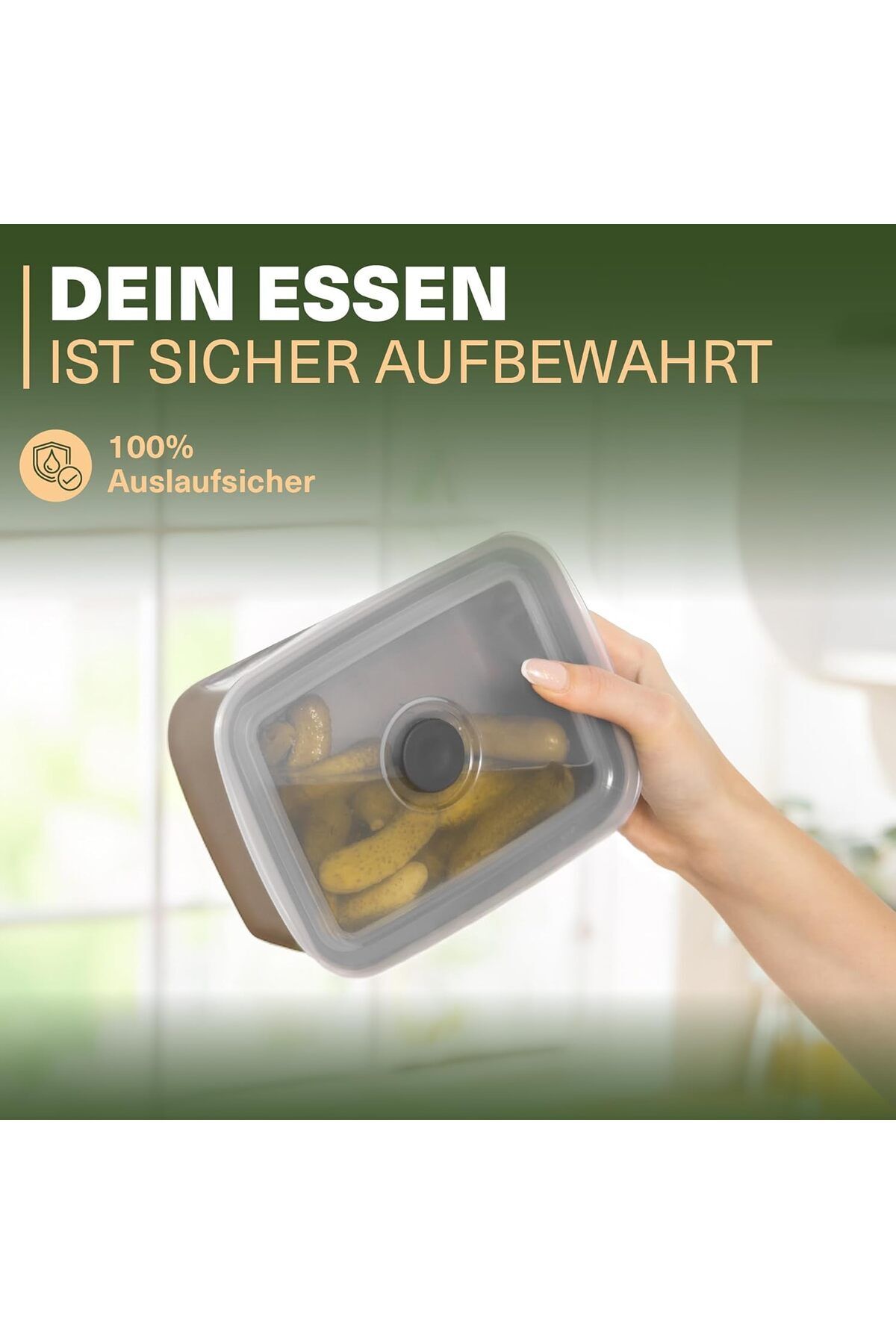 Viwares-Vakuumdosen 3er Set Beige - Luftdicht, Frischhaltend & Stapelbar 3